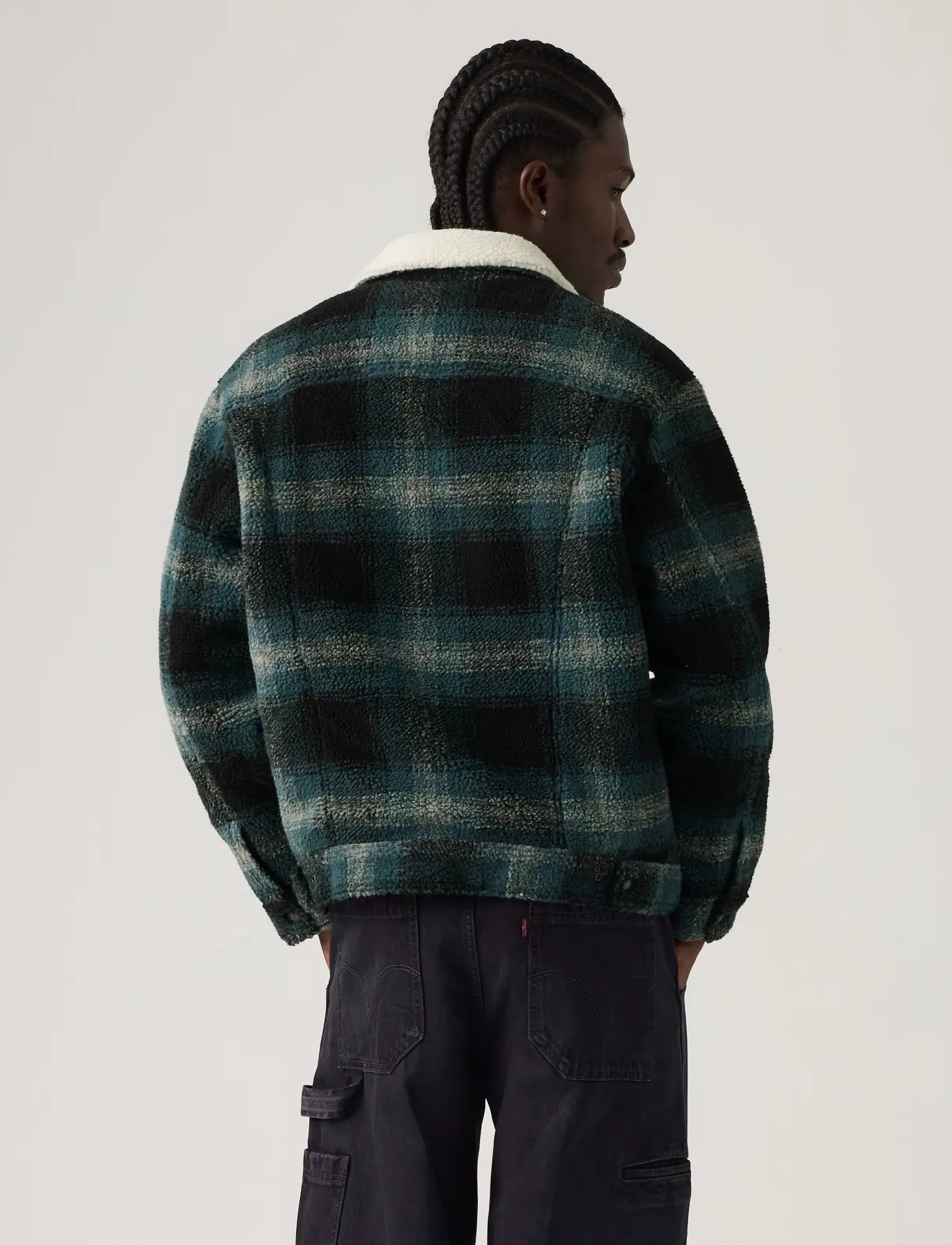 Levi's® - TYPE 3 EXT SHERPA TRUCKER MERL - winterjacken - greys - 4