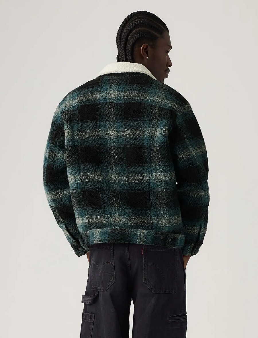 Levi's® - TYPE 3 EXT SHERPA TRUCKER MERL - winterjacken - greys - 4