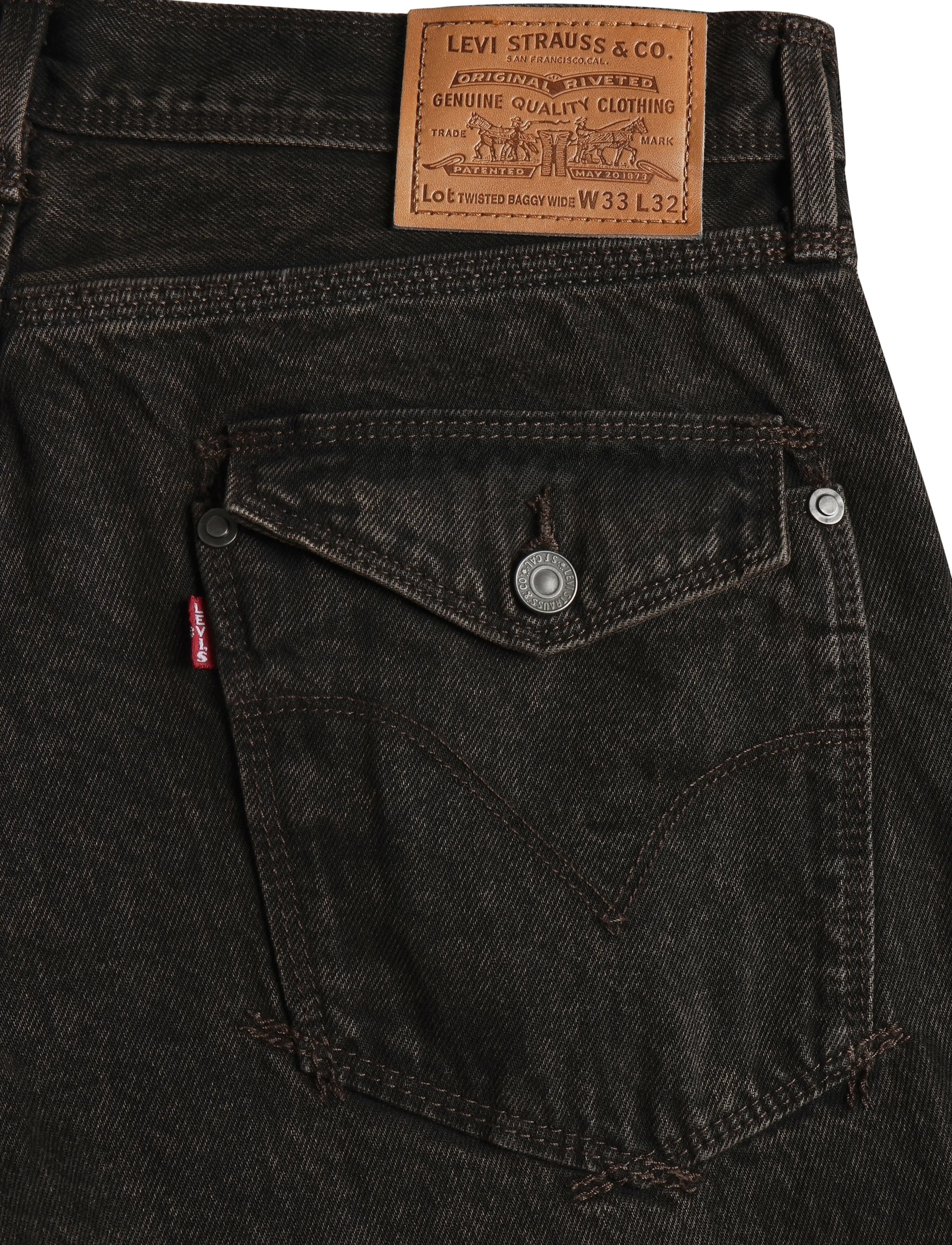 Levi's® - TWISTED BAGGY WIDE LEG MIDNIGH - weite jeans - blacks - 4