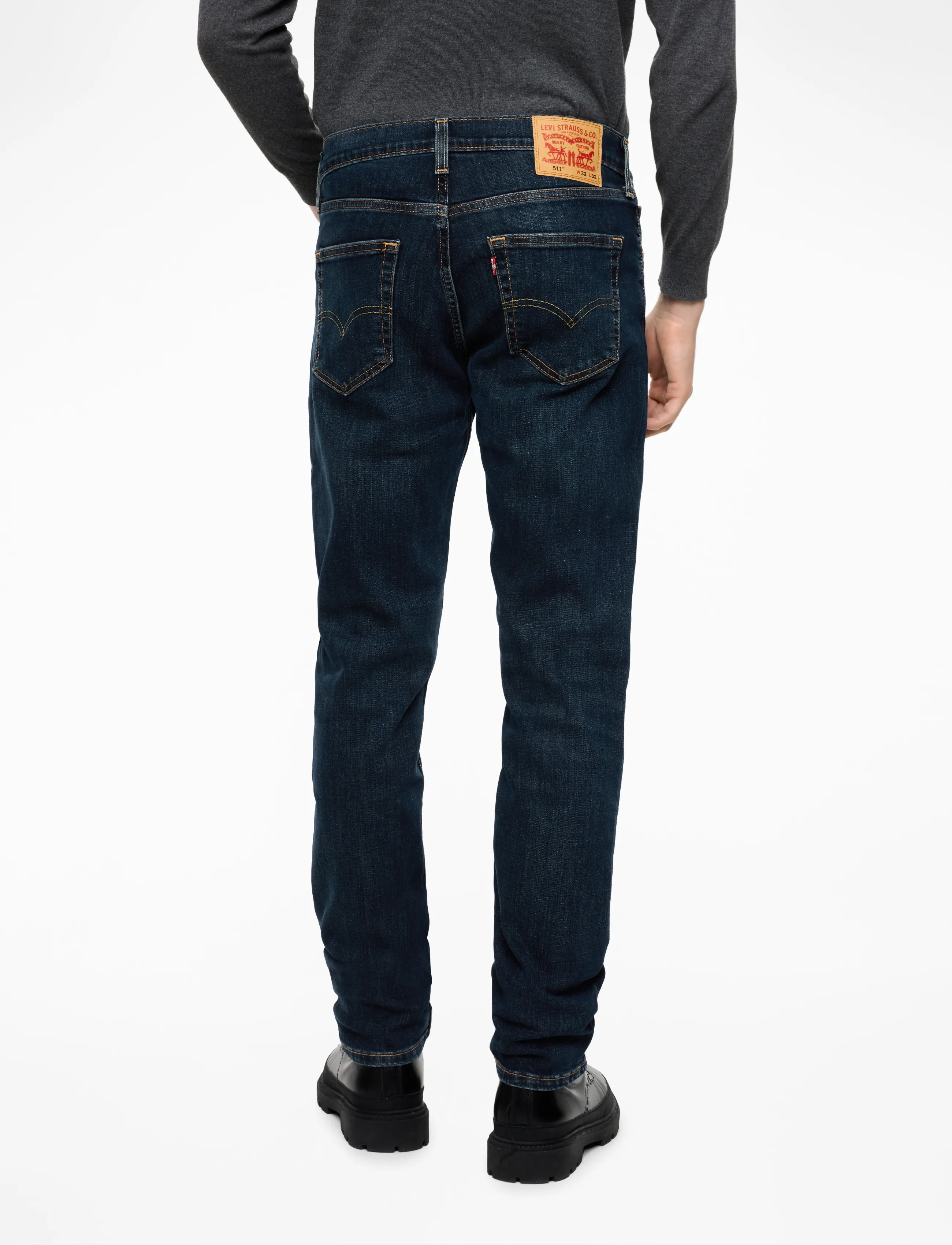 Levi's® - 511 SLIM SEQUOIA RT - kitsad teksad - dark indigo - worn in - 4