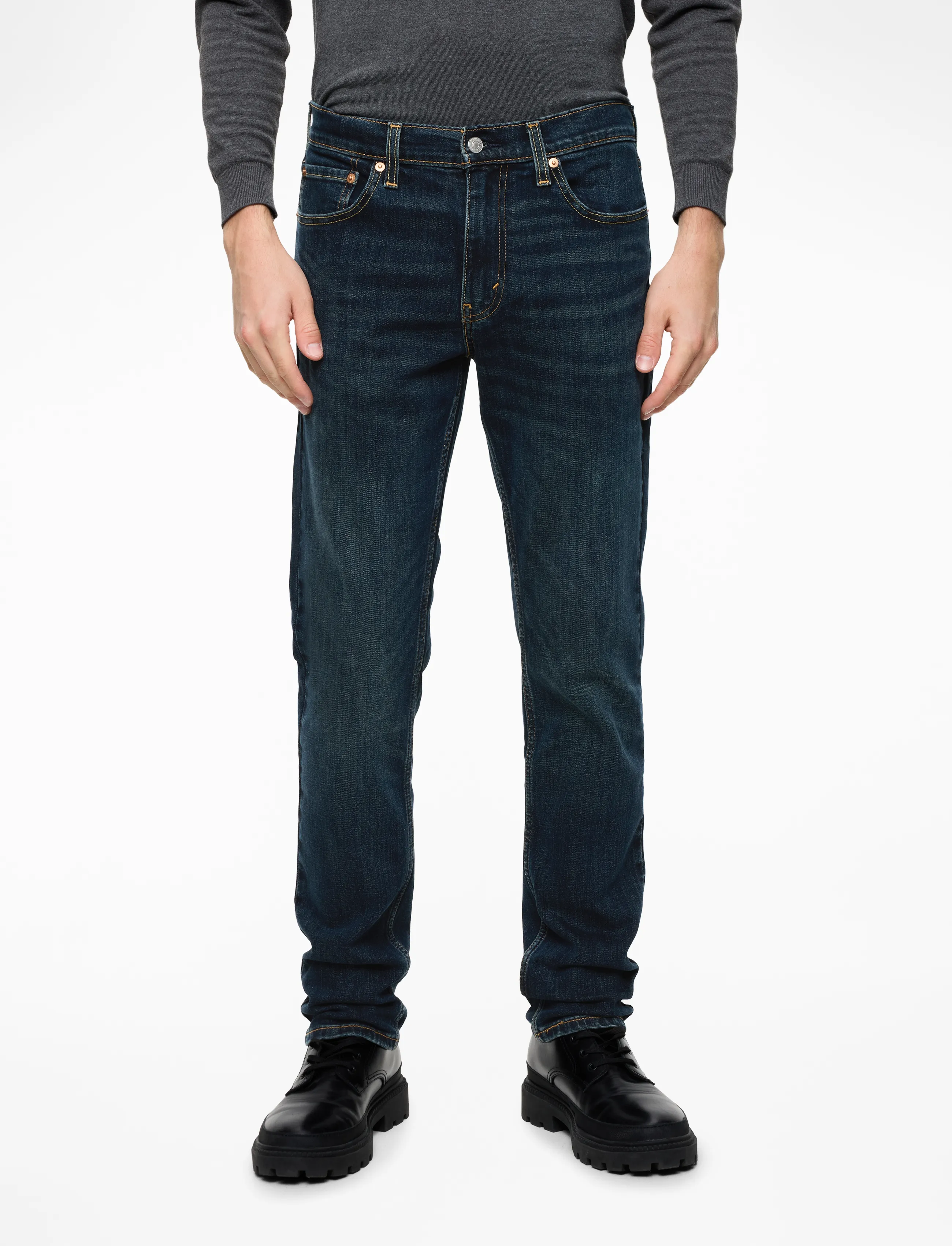 Levi's® 511 SLIM SEQUOIA RT - Vintergarderobe - DARK INDIGO - WORN IN / blue