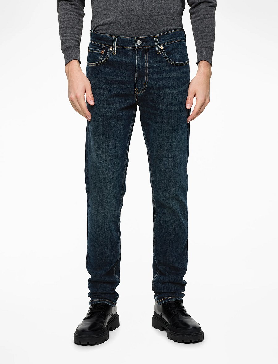 Levi's® - 511 SLIM SEQUOIA RT - kitsad teksad - dark indigo - worn in - 0