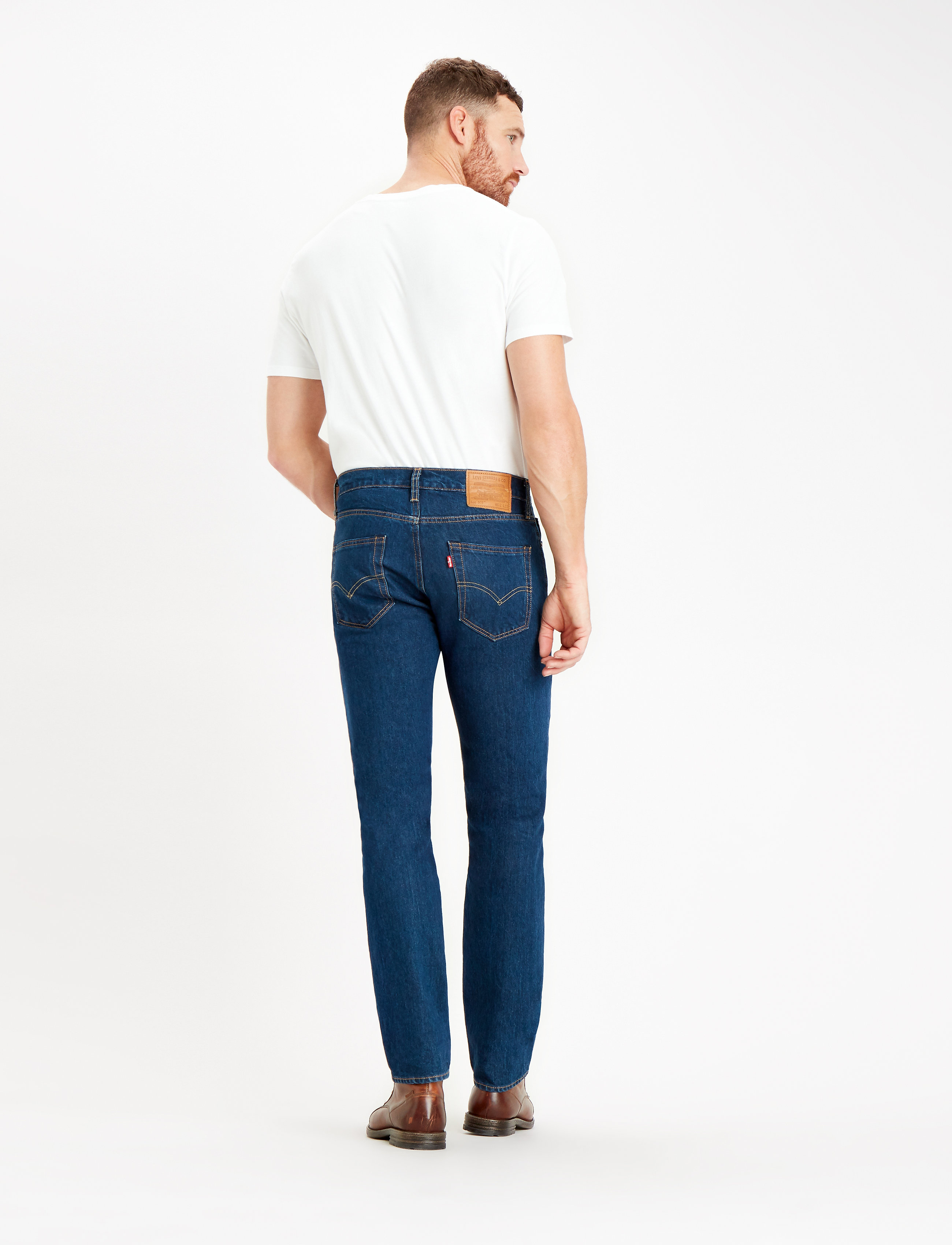 LEVI´S Men - 511 SLIM ORANGE SUNSET ADAPT - dark indigo - flat finish - 3
