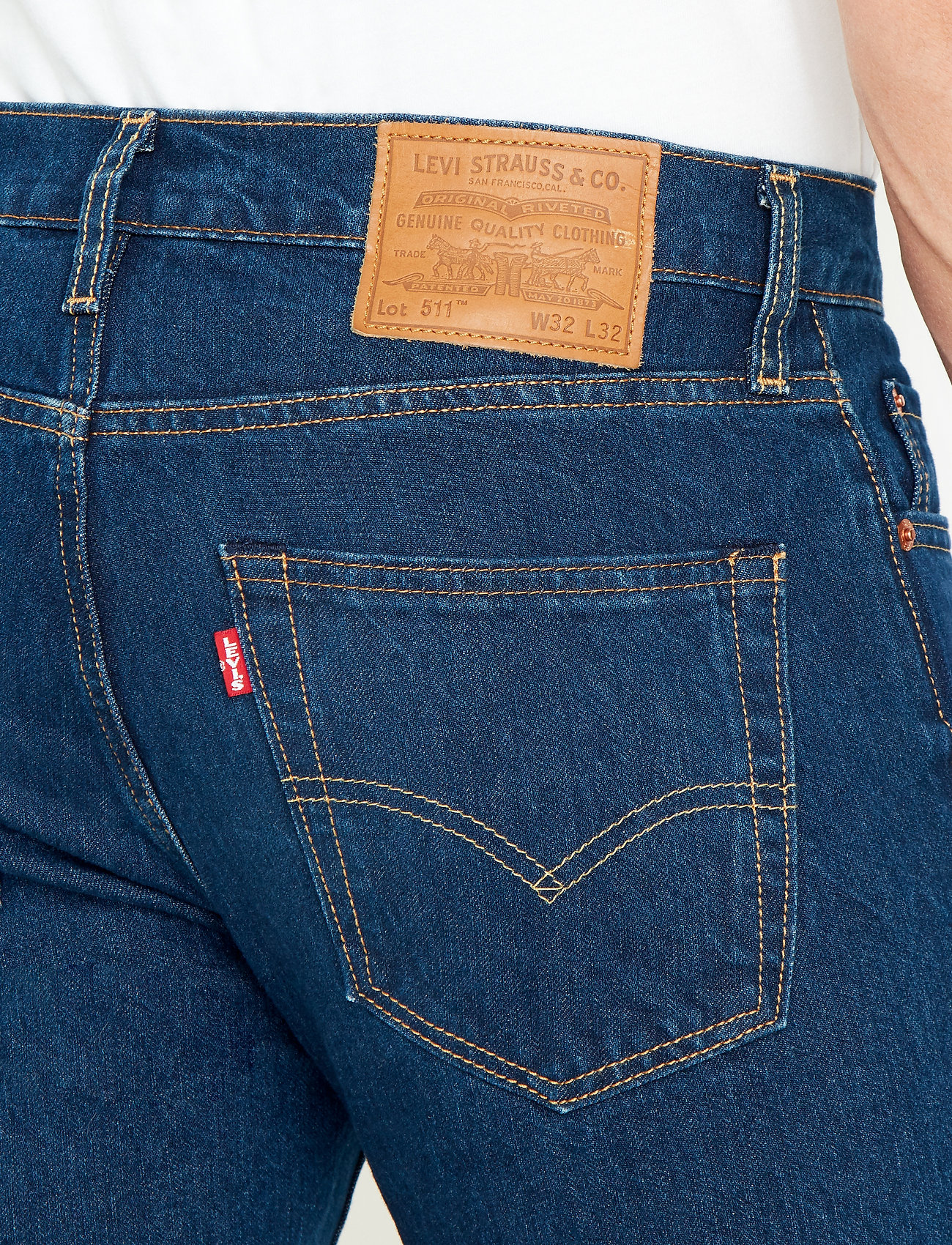 LEVI´S Men - 511 SLIM ORANGE SUNSET ADAPT - dark indigo - flat finish - 4