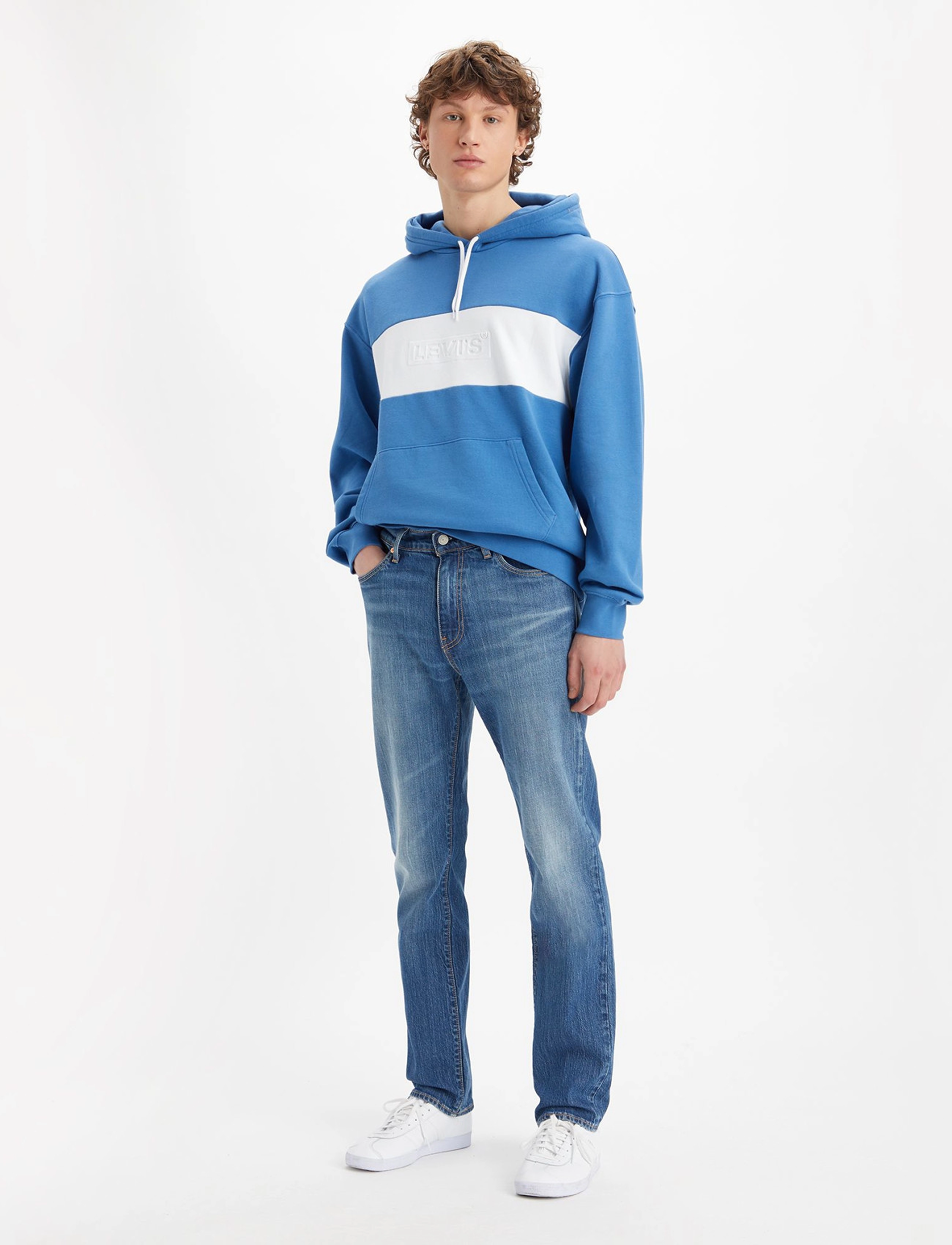 LEVI´S Men - 511 SLIM NICE AND SIMPLE - med indigo - worn in - 2