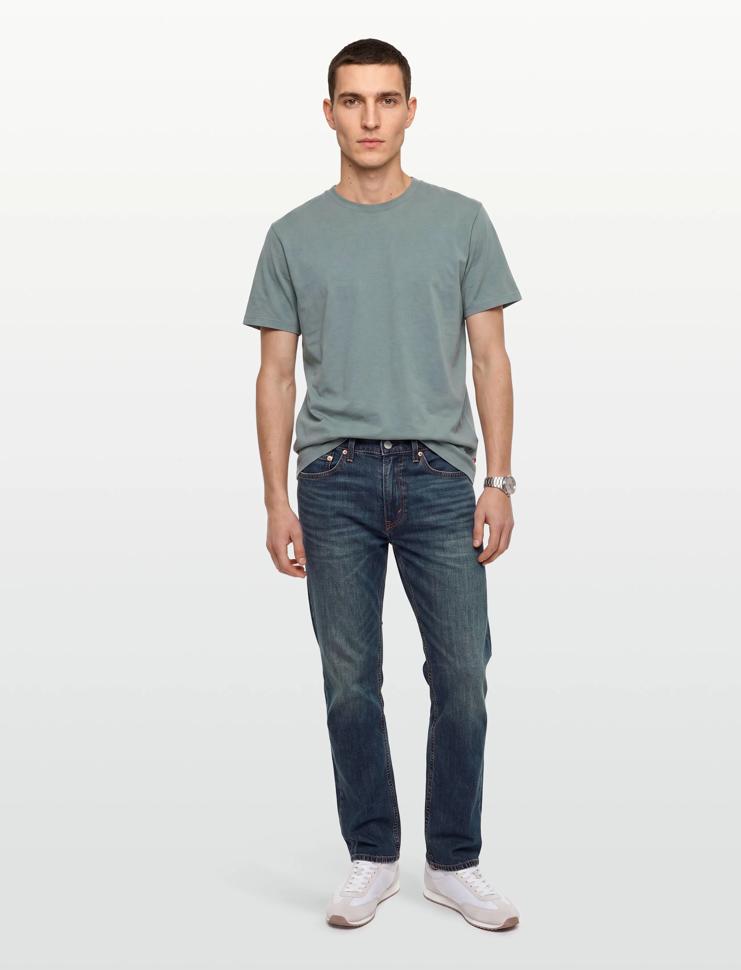 Levi's® - 511 SLIM WATERFALL COOL - slim fit jeans - med indigo - worn in - 0