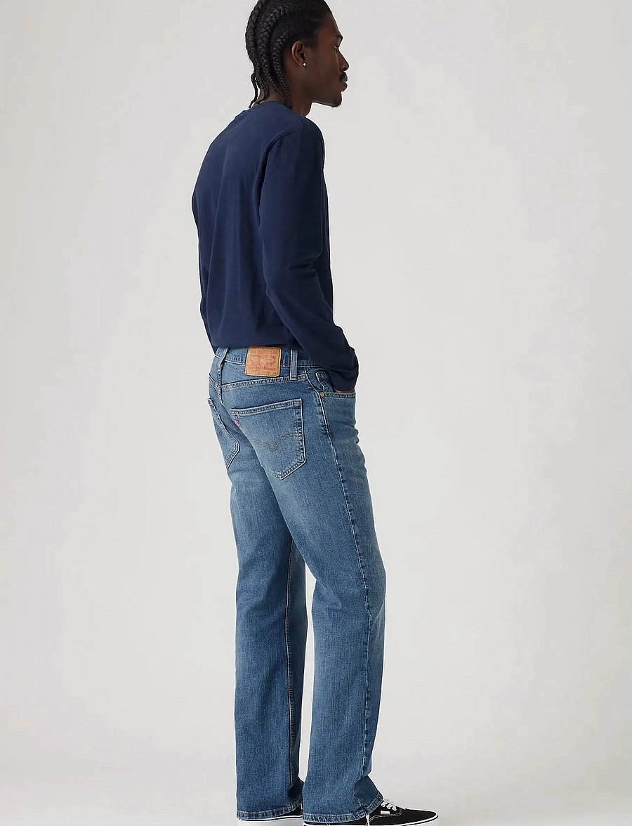 Levi's® - 527 SLIM BOOT CUT BLUE TUNES - kitsad teksad - med indigo - worn in - 3