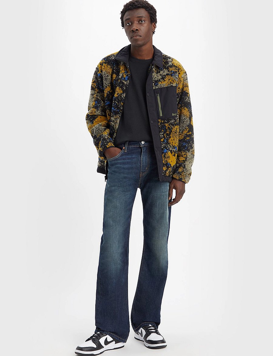Levi's® - 527 SLIM BOOT CUT COMIN ROUND - kitsad teksad - dark indigo - worn in - 0