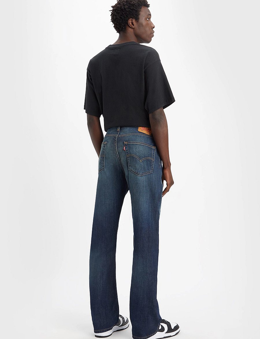 Levi's® - 527 SLIM BOOT CUT COMIN ROUND - kitsad teksad - dark indigo - worn in - 4