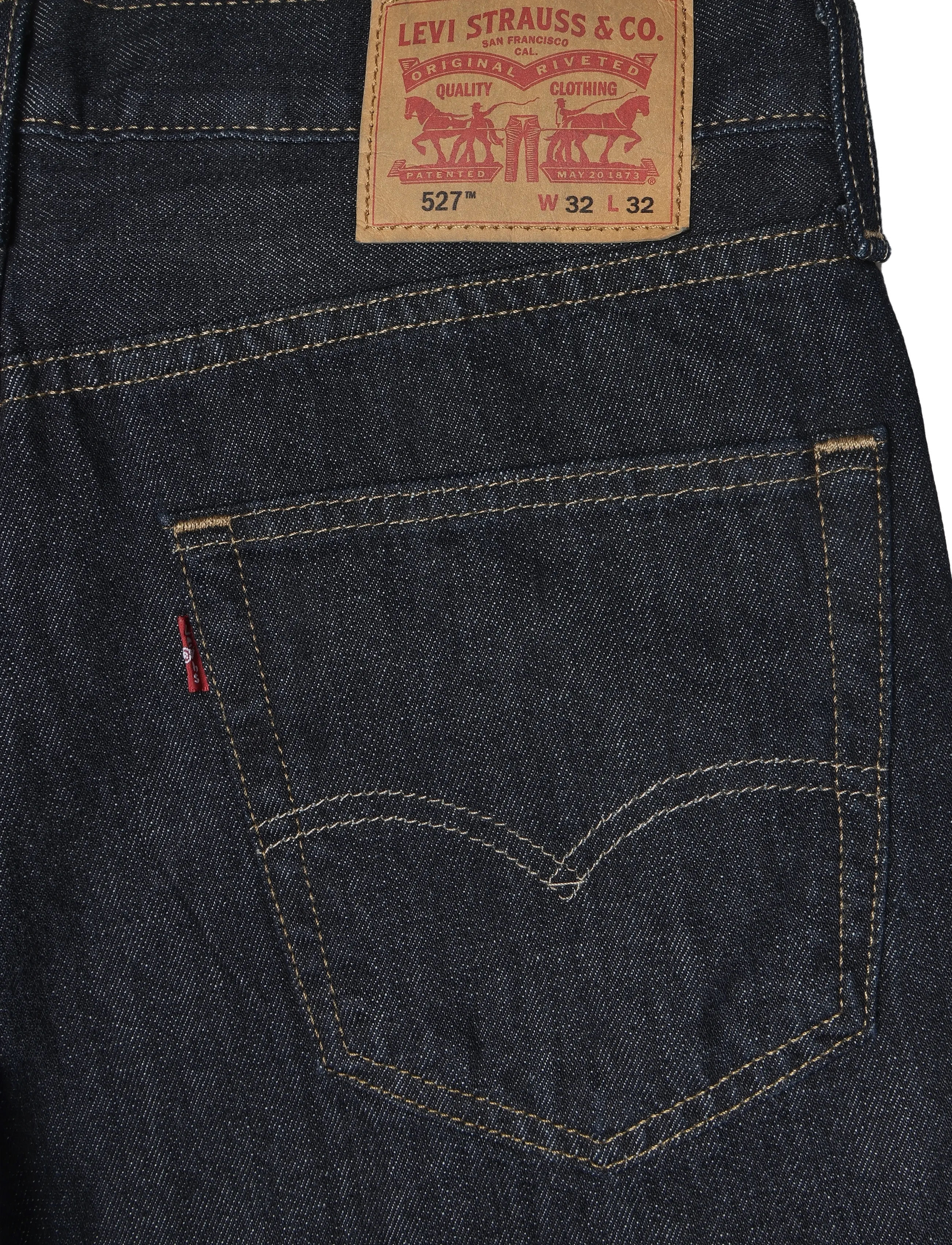 Levi's® - 527 SLIM BOOT CUT TUMBLED RIGI - slim fit jeans - dark indigo - flat finish - 4