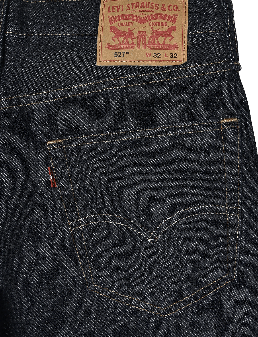 Levi's® - 527 SLIM BOOT CUT TUMBLED RIGI - slim fit jeans - dark indigo - flat finish - 4