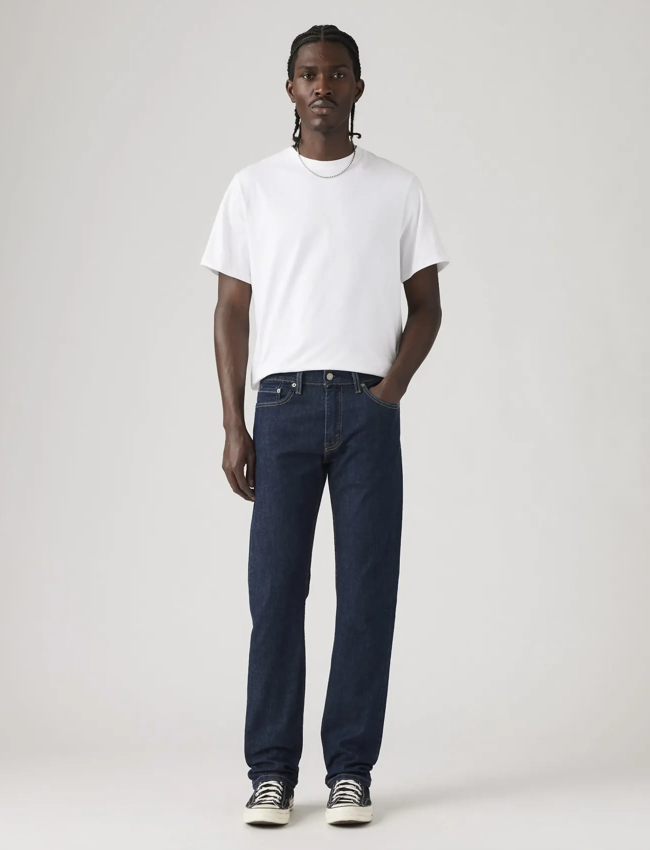 Levi's® - 513 SLIM STRAIGHT BASTION - kitsad teksad - dark indigo - flat finish - 4