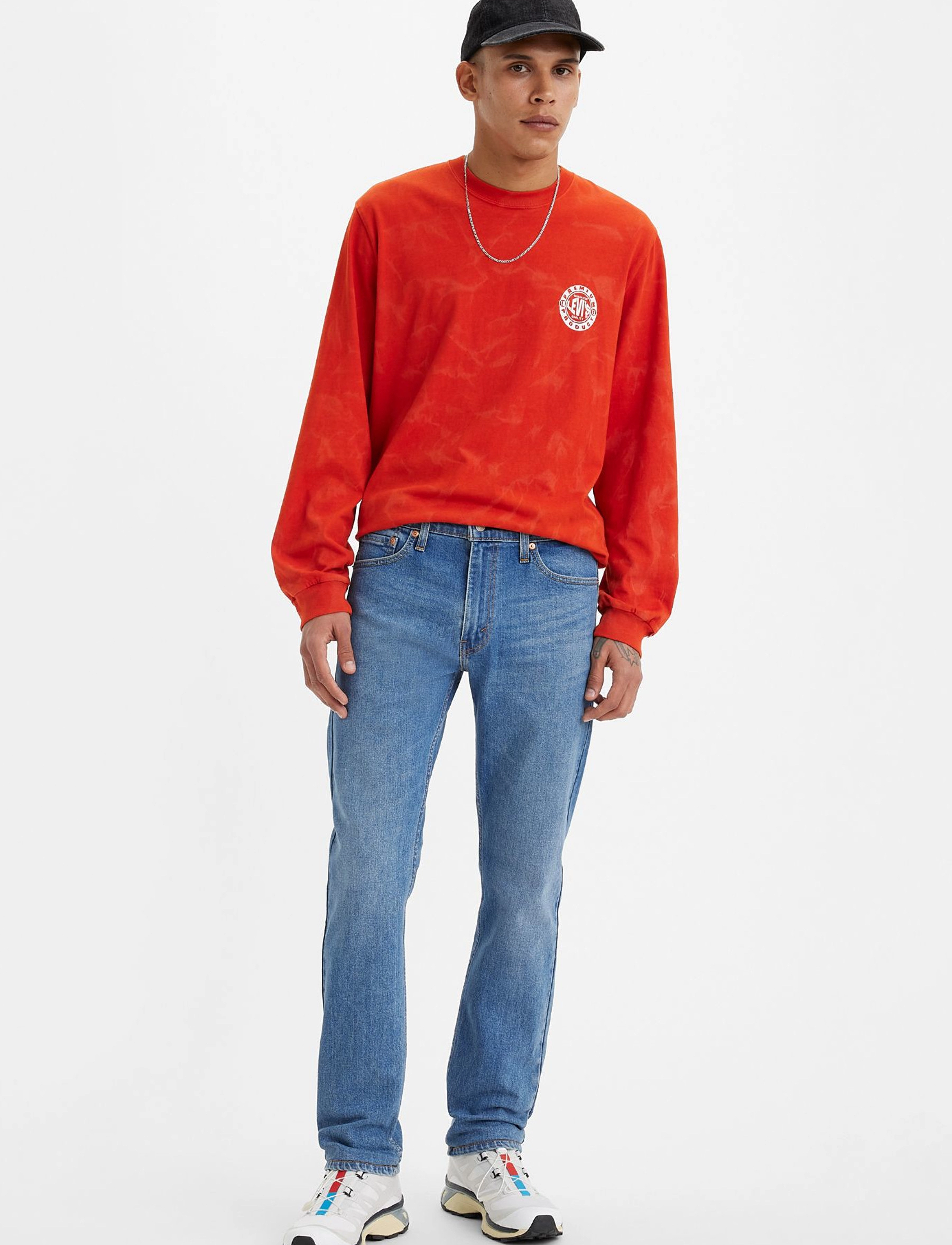 LEVI´S Men - 513 SLIM STRAIGHT FAR OUT CLB - med indigo - worn in - 2