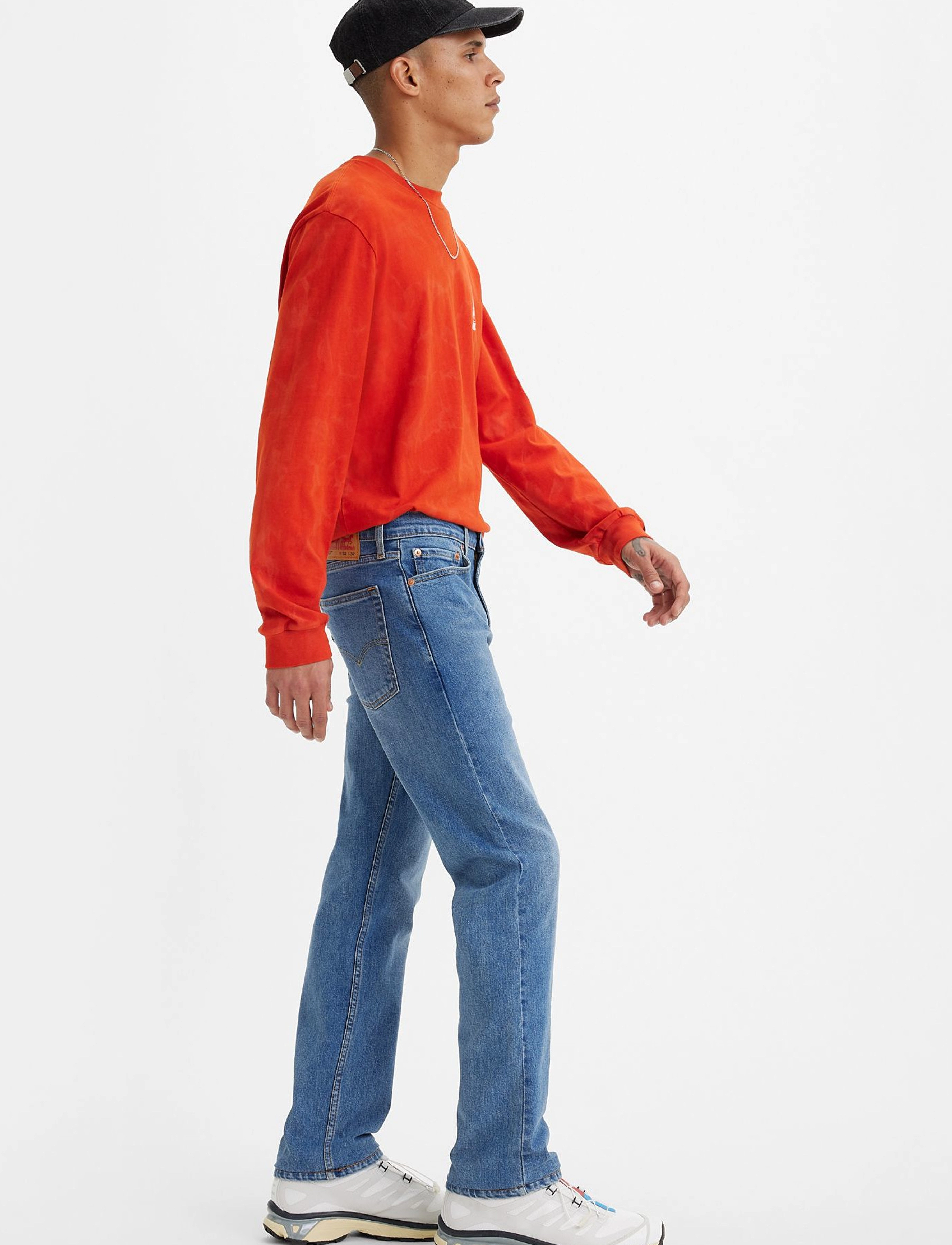 LEVI´S Men - 513 SLIM STRAIGHT FAR OUT CLB - med indigo - worn in - 4
