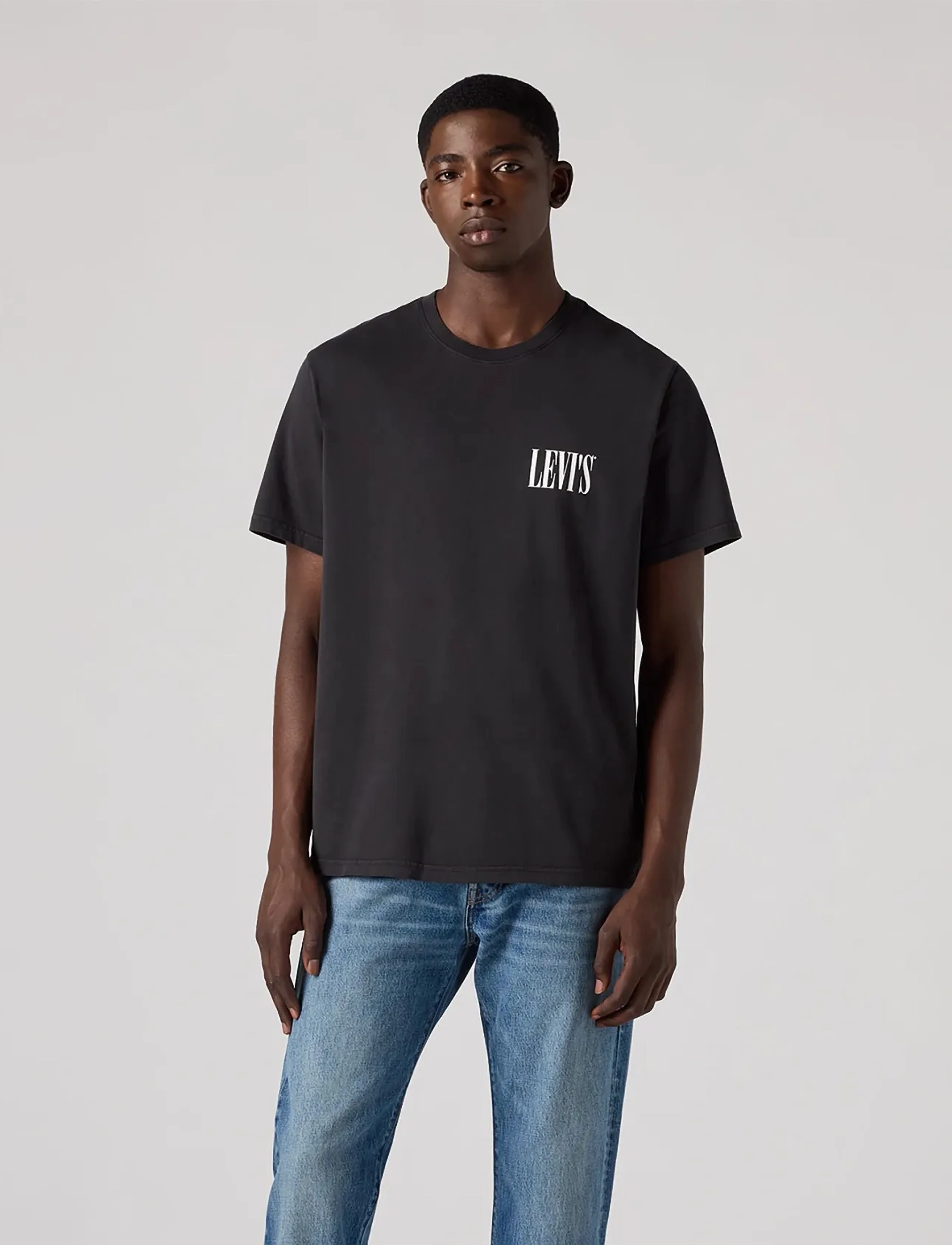 Levi's® - SS RELAXED FIT TEE SSNL SERIF - blacks - 3