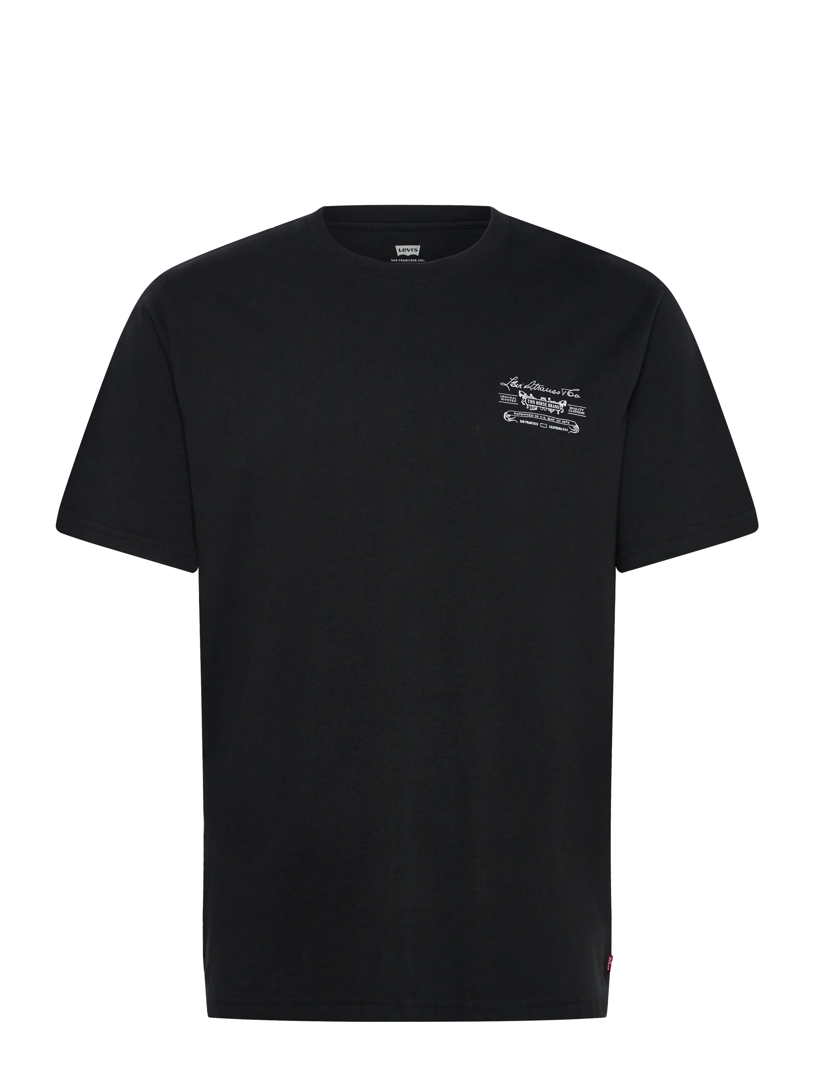 SS RELAXED FIT TEE EAGLE BUCKL - BLACKS