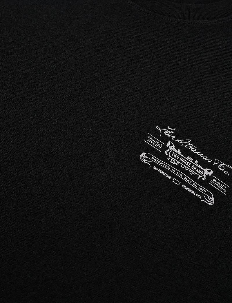 Levi's® - SS RELAXED FIT TEE EAGLE BUCKL - short-sleeved t-shirts - blacks - 4