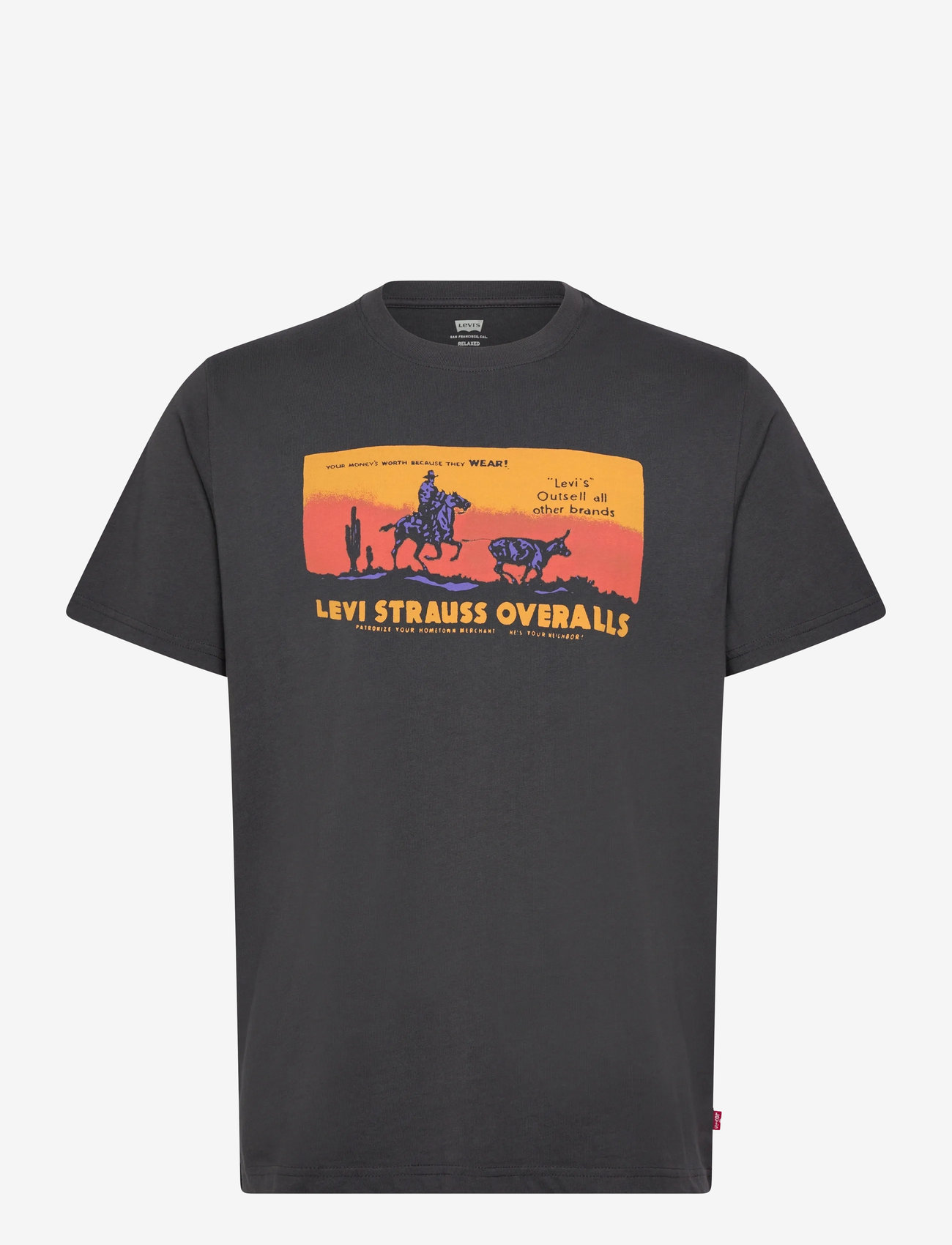 Levi's® - SS RELAXED FIT TEE ON THE HORI - short-sleeved t-shirts - blacks - 1