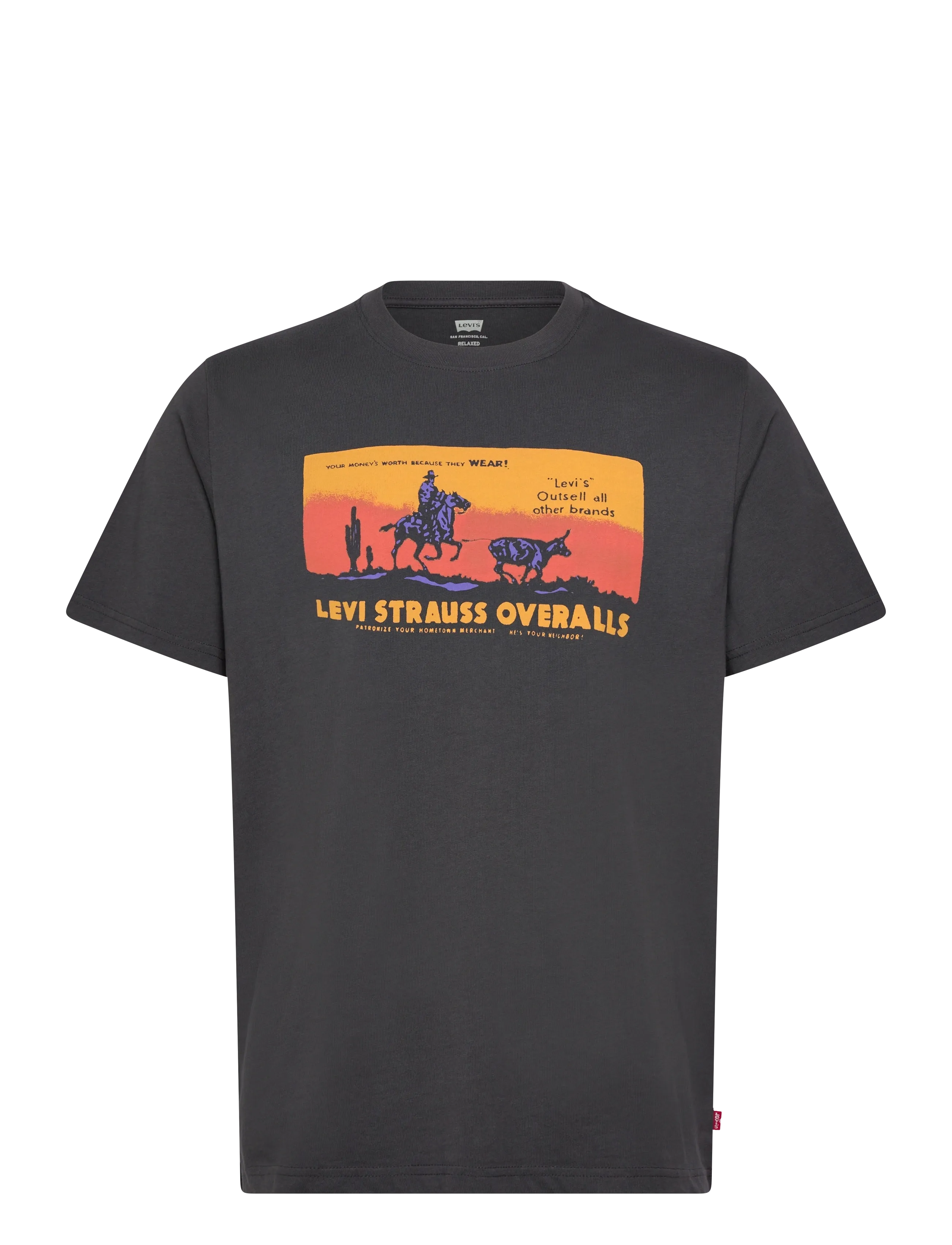 Levi's® SS RELAXED FIT TEE ON THE HORI - T-shirts - BLACKS / black