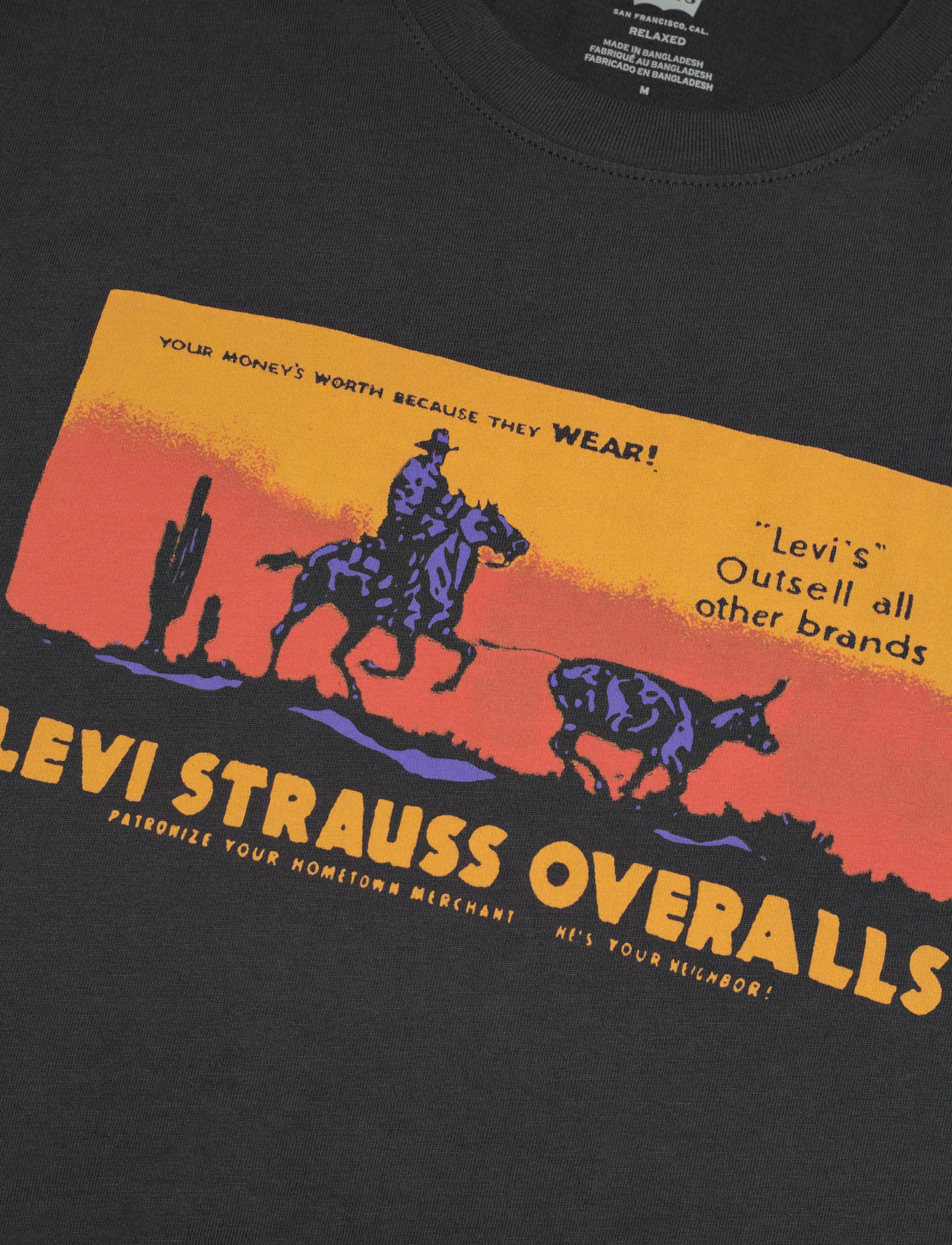 Levi's® - SS RELAXED FIT TEE ON THE HORI - blacks - 3