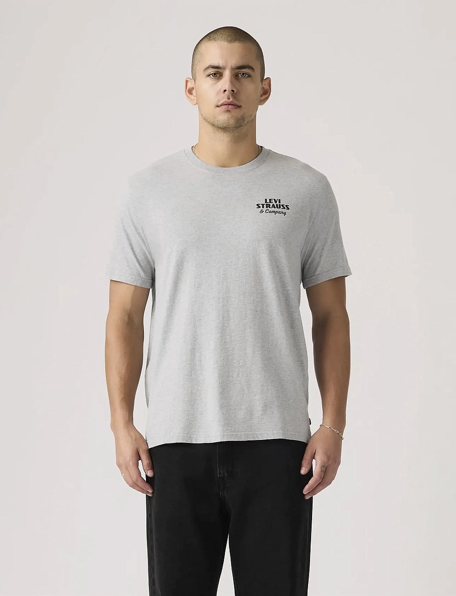 Levi's® - SS RELAXED FIT TEE ARCHIVAL OV - kurzärmelige t-shirts - greys - 0