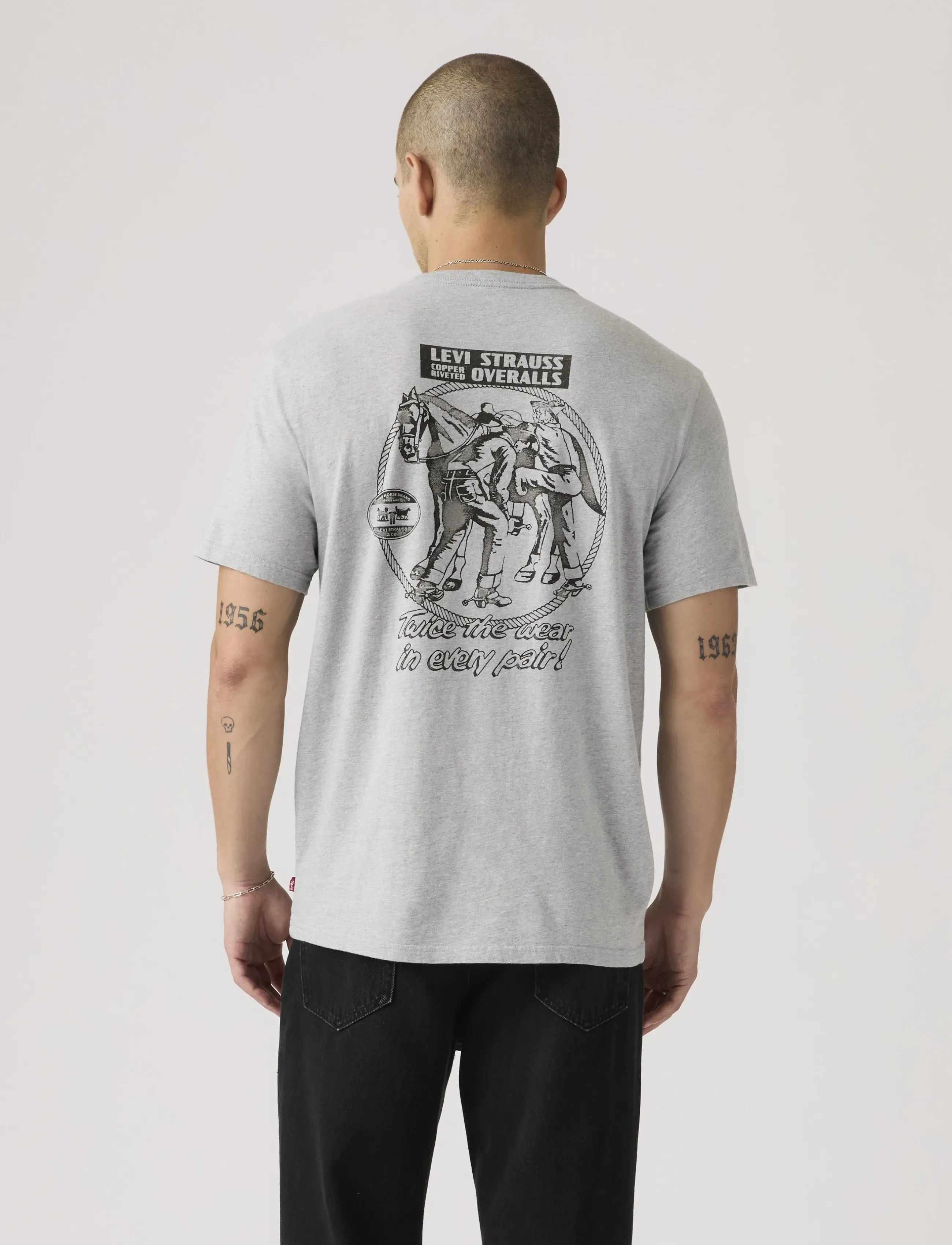 Levi's® - SS RELAXED FIT TEE ARCHIVAL OV - t-krekli ar īsām piedurknēm - greys - 3