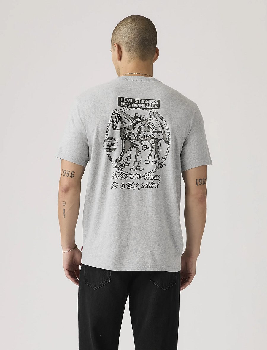 Levi's® - SS RELAXED FIT TEE ARCHIVAL OV - kurzärmelige t-shirts - greys - 3