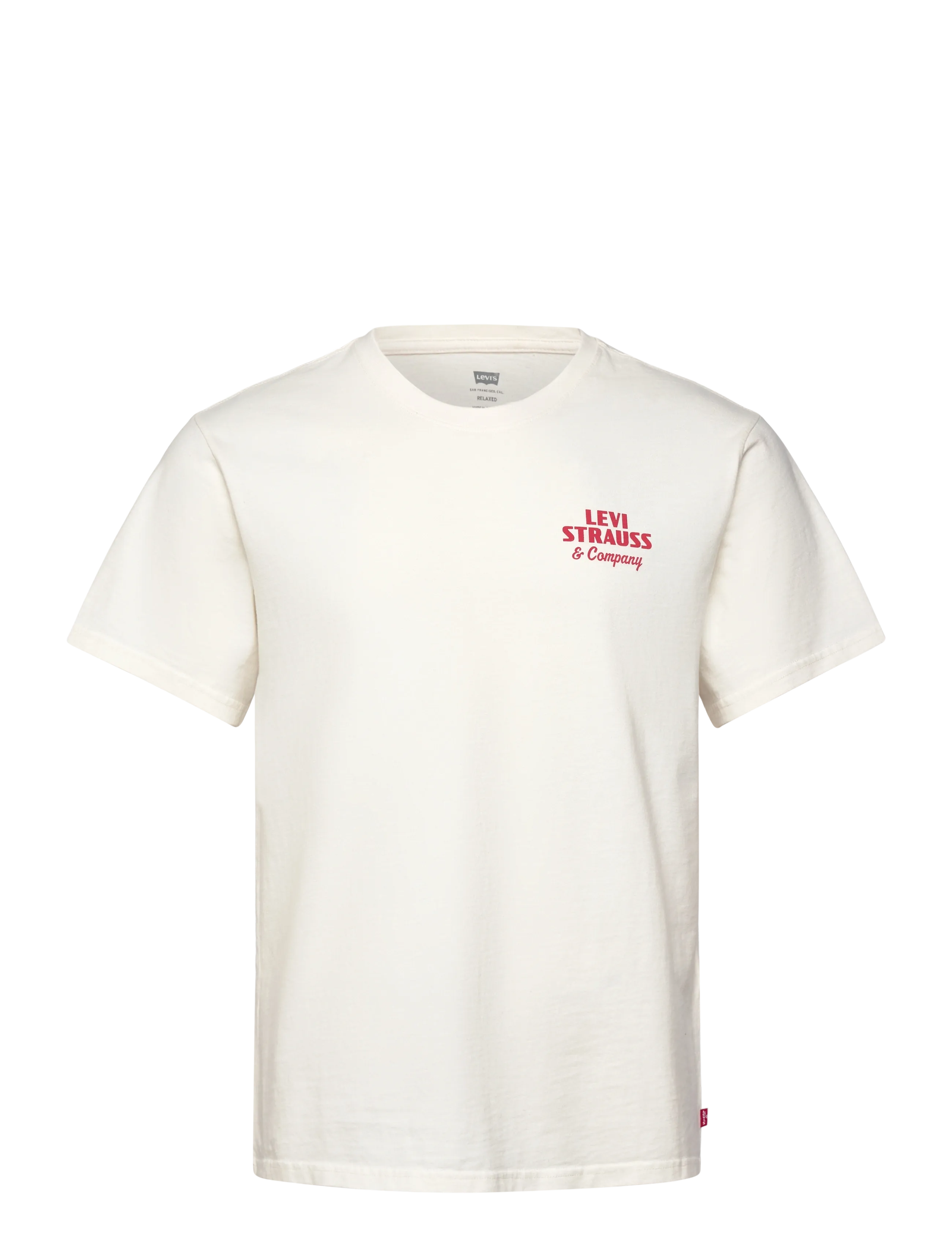 Levi's® SS RELAXED FIT TEE ARCHIVAL OV - T-shirts - TANS / white