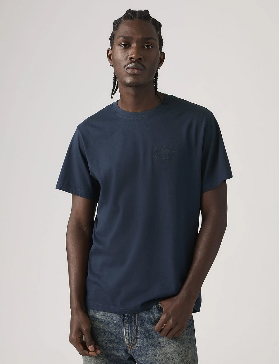 Levi's® - SS RELAXED FIT TEE LEVIS AMERI - lyhythihaiset - blues - 0