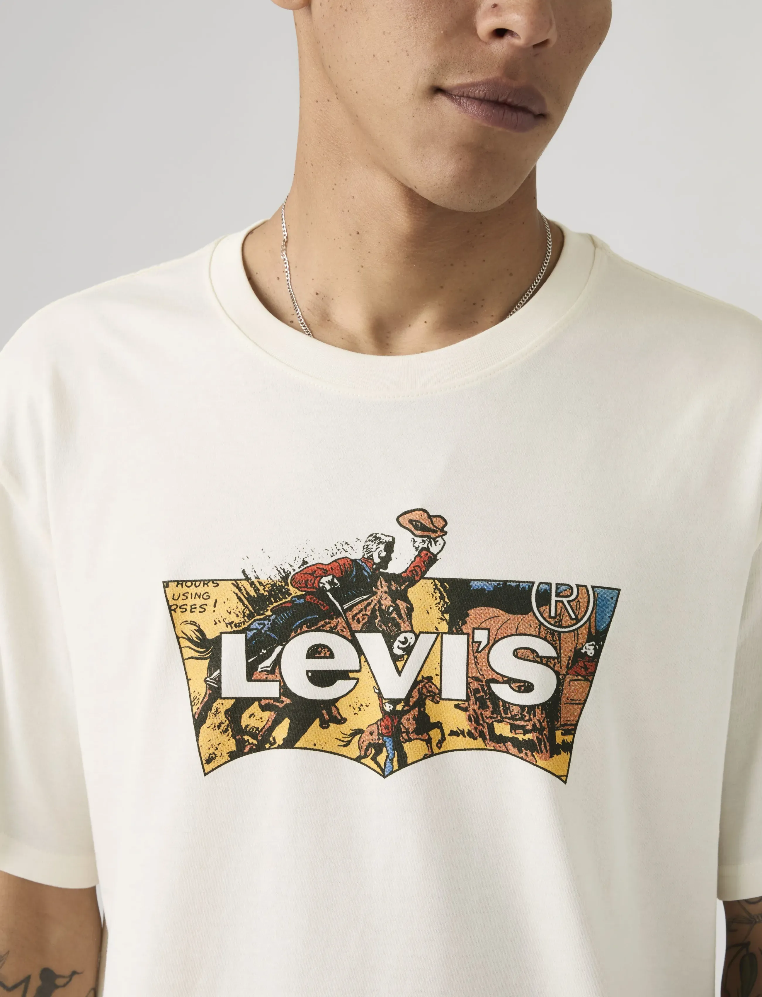 Levi's® - SS RELAXED FIT TEE COWBOY BW F - kurzärmelig - tans - 4