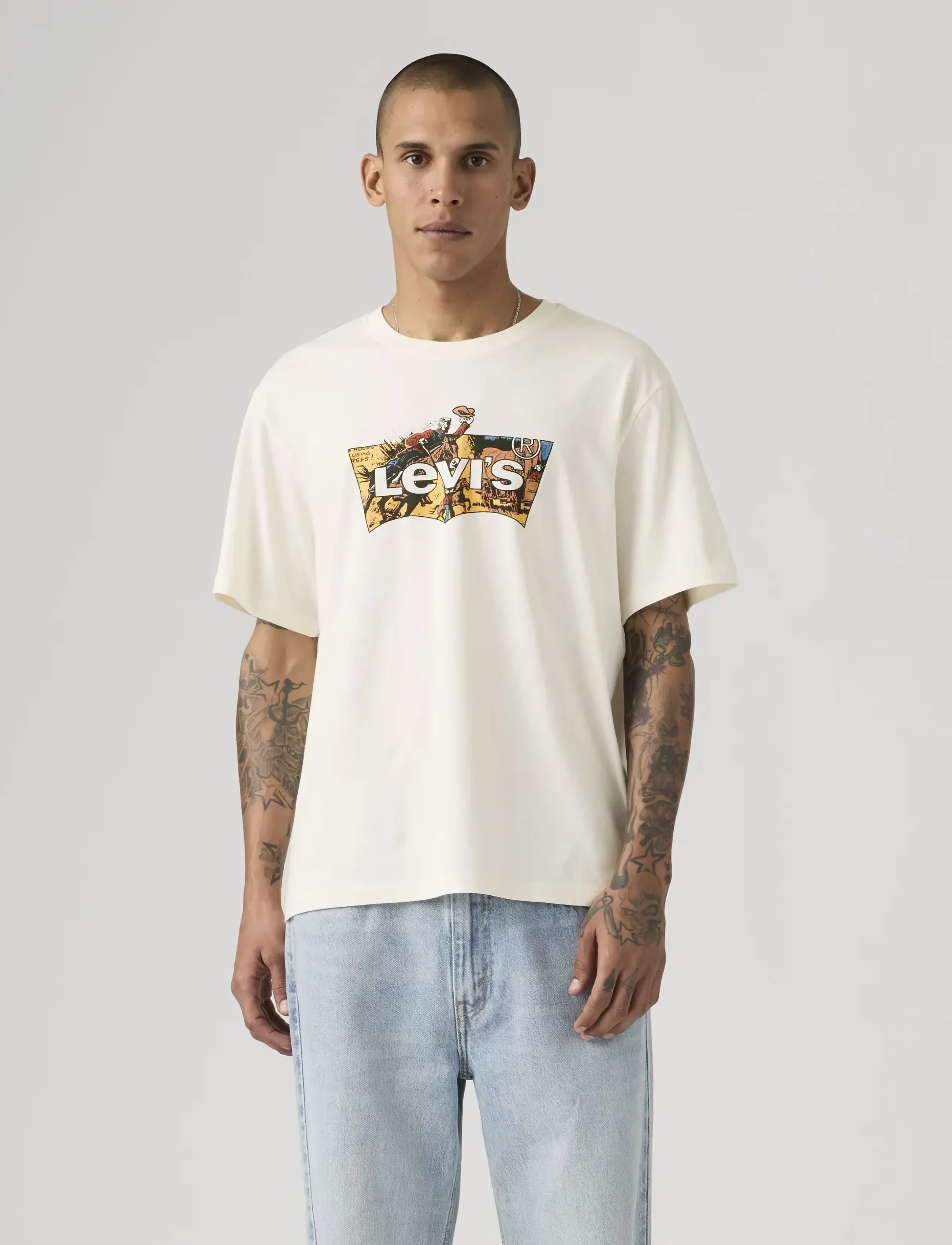 Levi's® - SS RELAXED FIT TEE COWBOY BW F - kurzärmelig - tans - 5