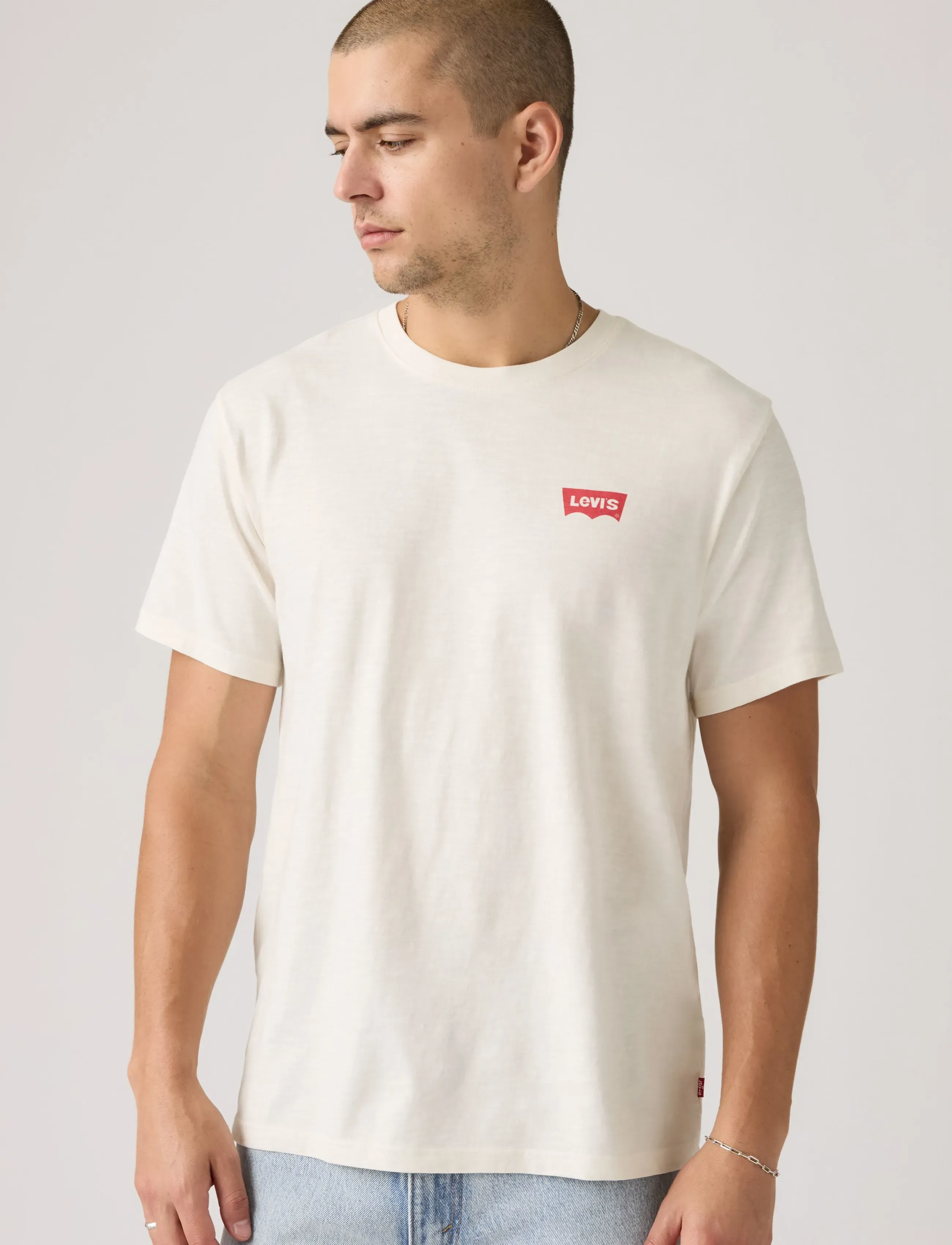 Levi's® SS RELAXED FIT TEE LS CO LASSO - Dernière chance - TANS / cream