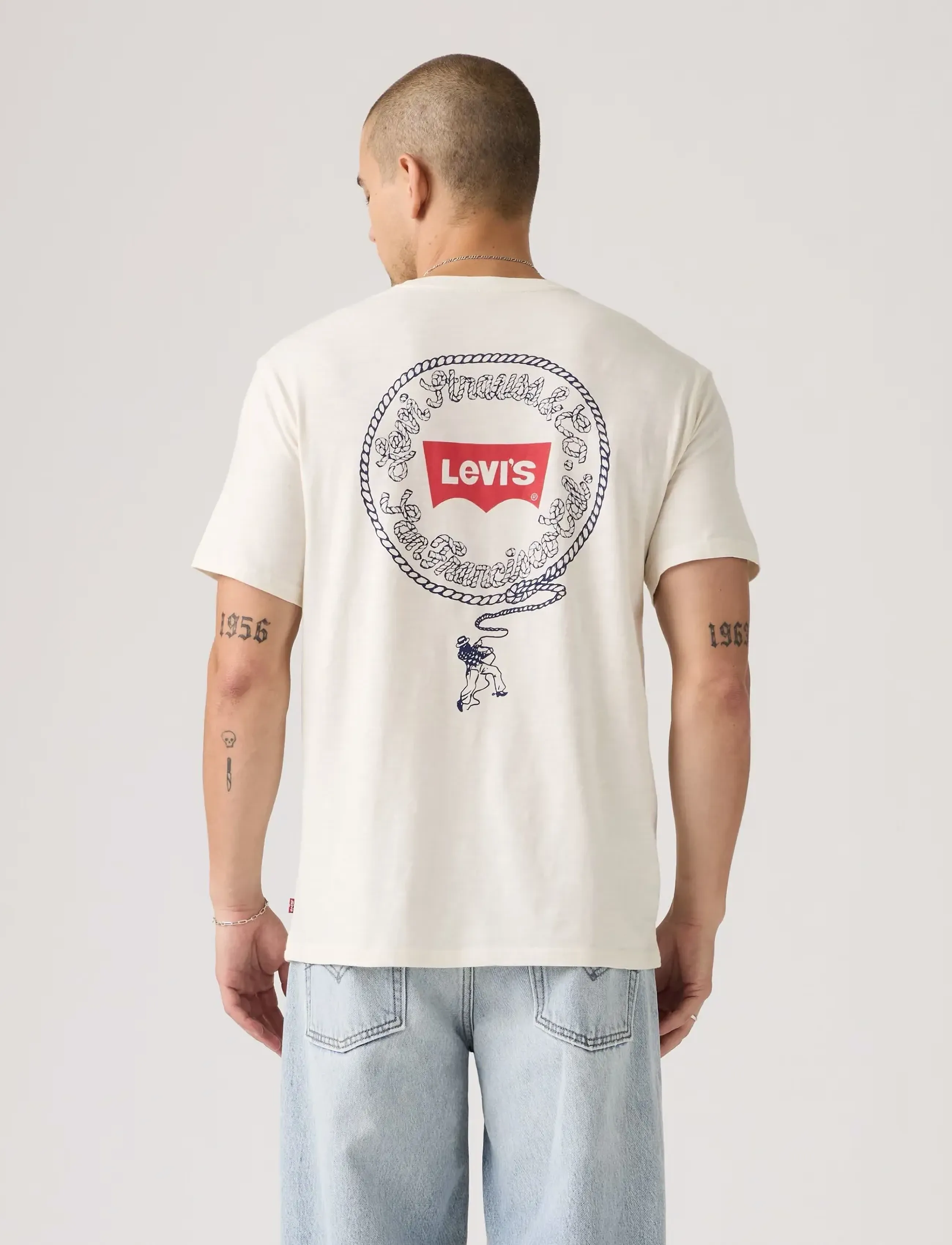 Levi's® - SS RELAXED FIT TEE LS CO LASSO - lühikeste varrukatega t-särgid - tans - 3