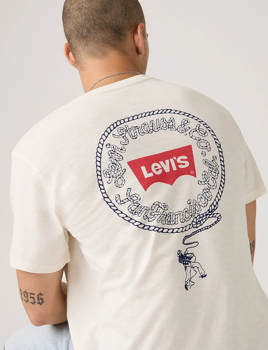 Levi's® - SS RELAXED FIT TEE LS CO LASSO - kurzärmelig - tans - 4