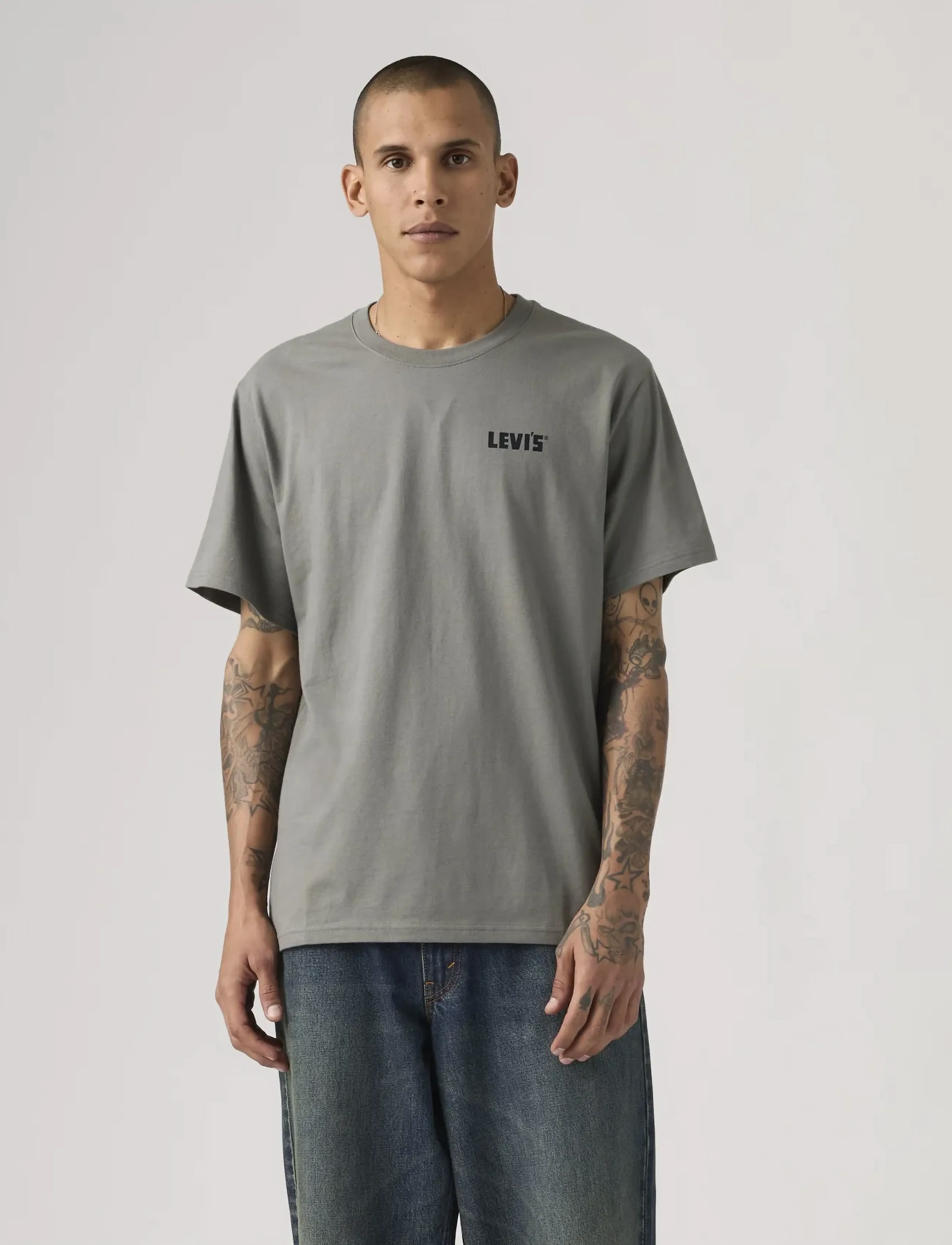Levi's® SS RELAXED FIT TEE KNOW YOUR W - Kortærmede skjorter - GREYS / grey