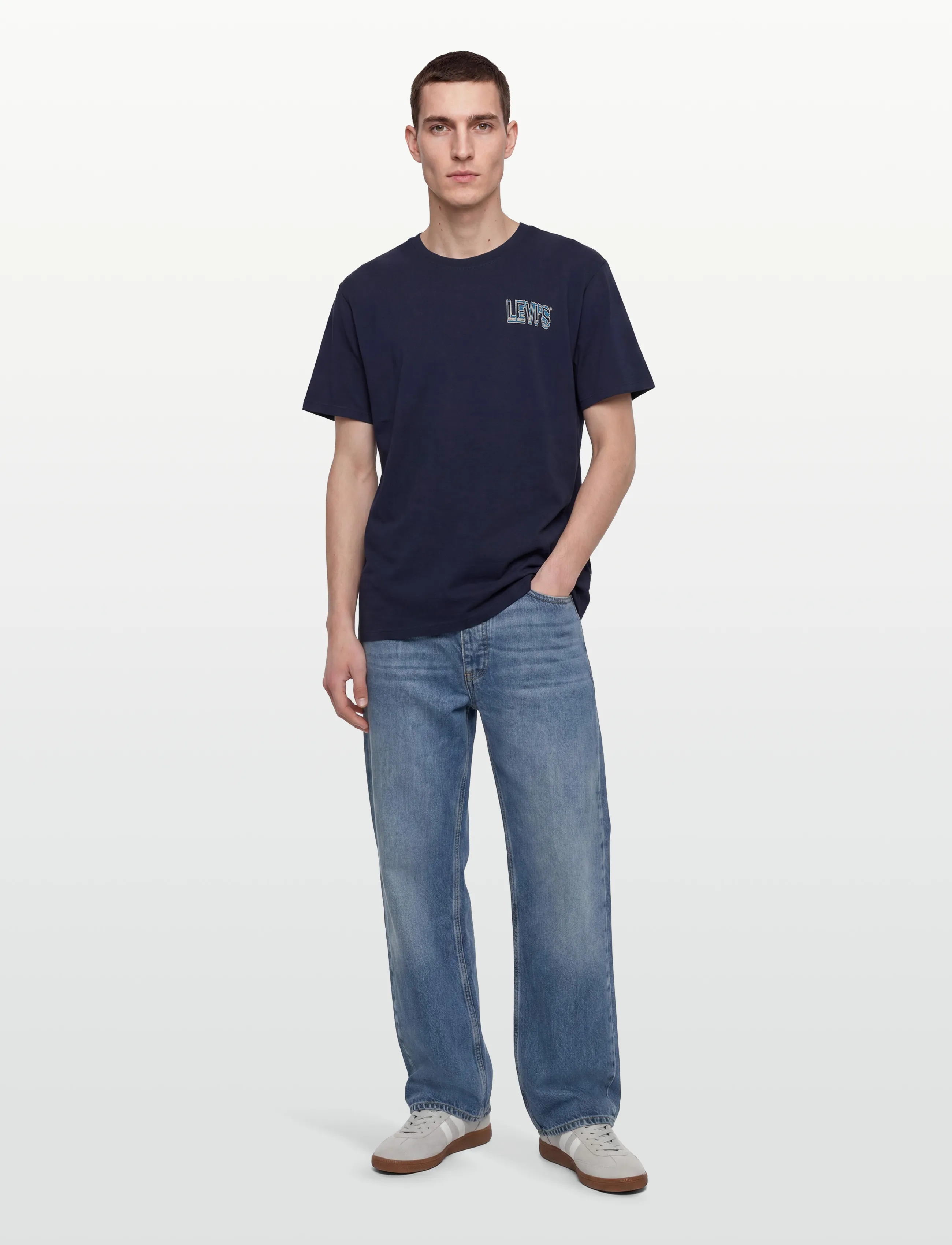 Levi's® SS RELAXED FIT TEE ABSTRACT GL - Winter deals - BLUES / navy