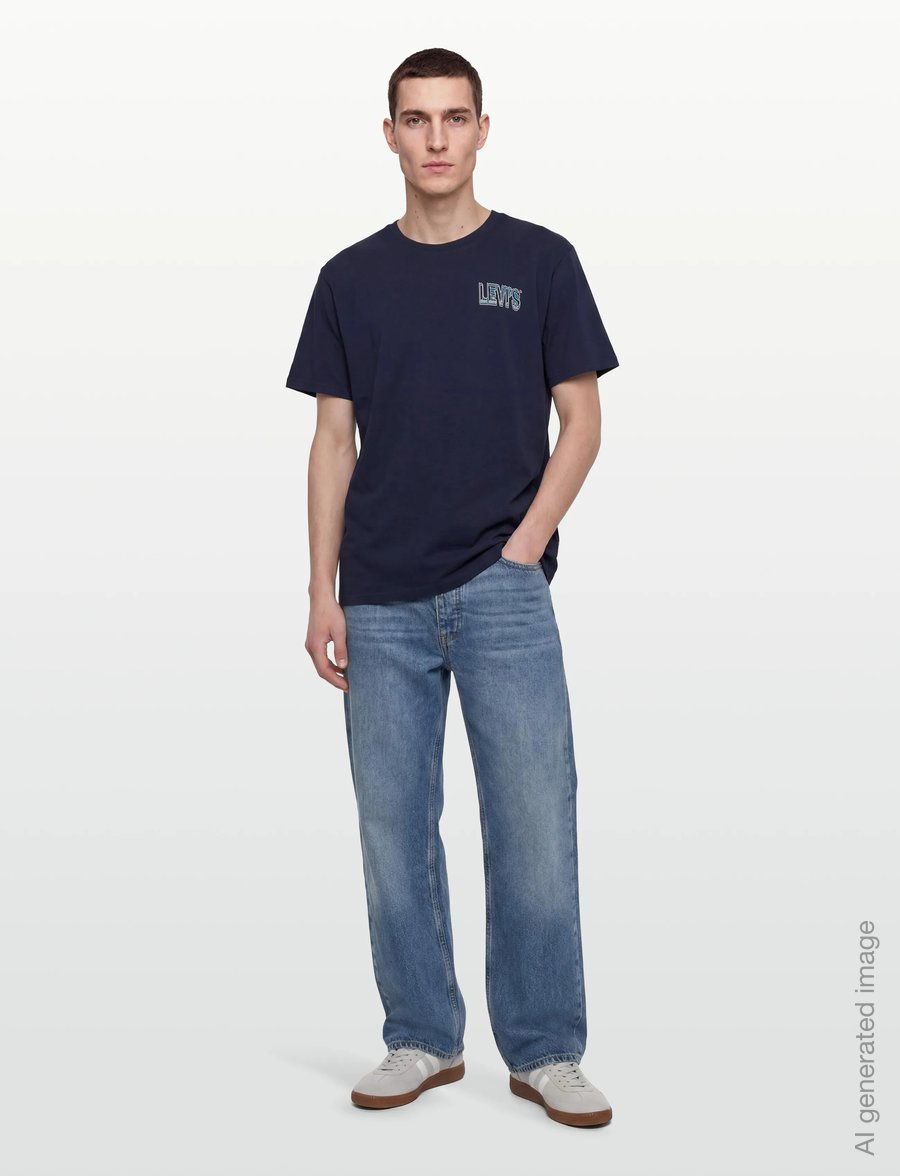 Levi's® - SS RELAXED FIT TEE ABSTRACT GL - kortärmade t-shirts - blues - 0