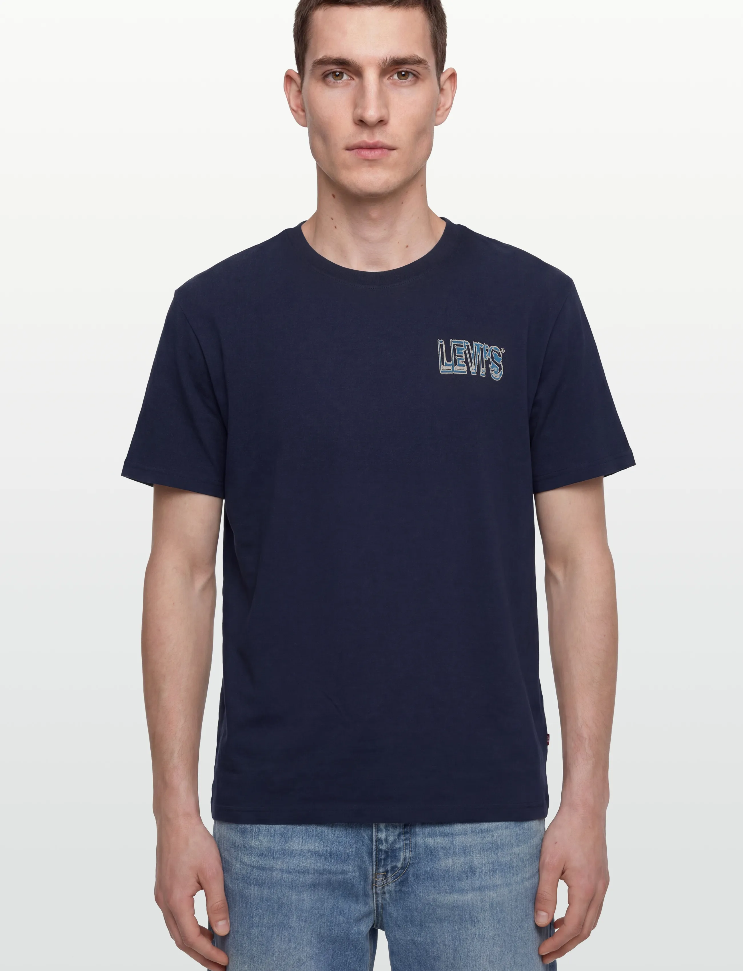 Levi's® - SS RELAXED FIT TEE ABSTRACT GL - kortärmade t-shirts - blues - 3