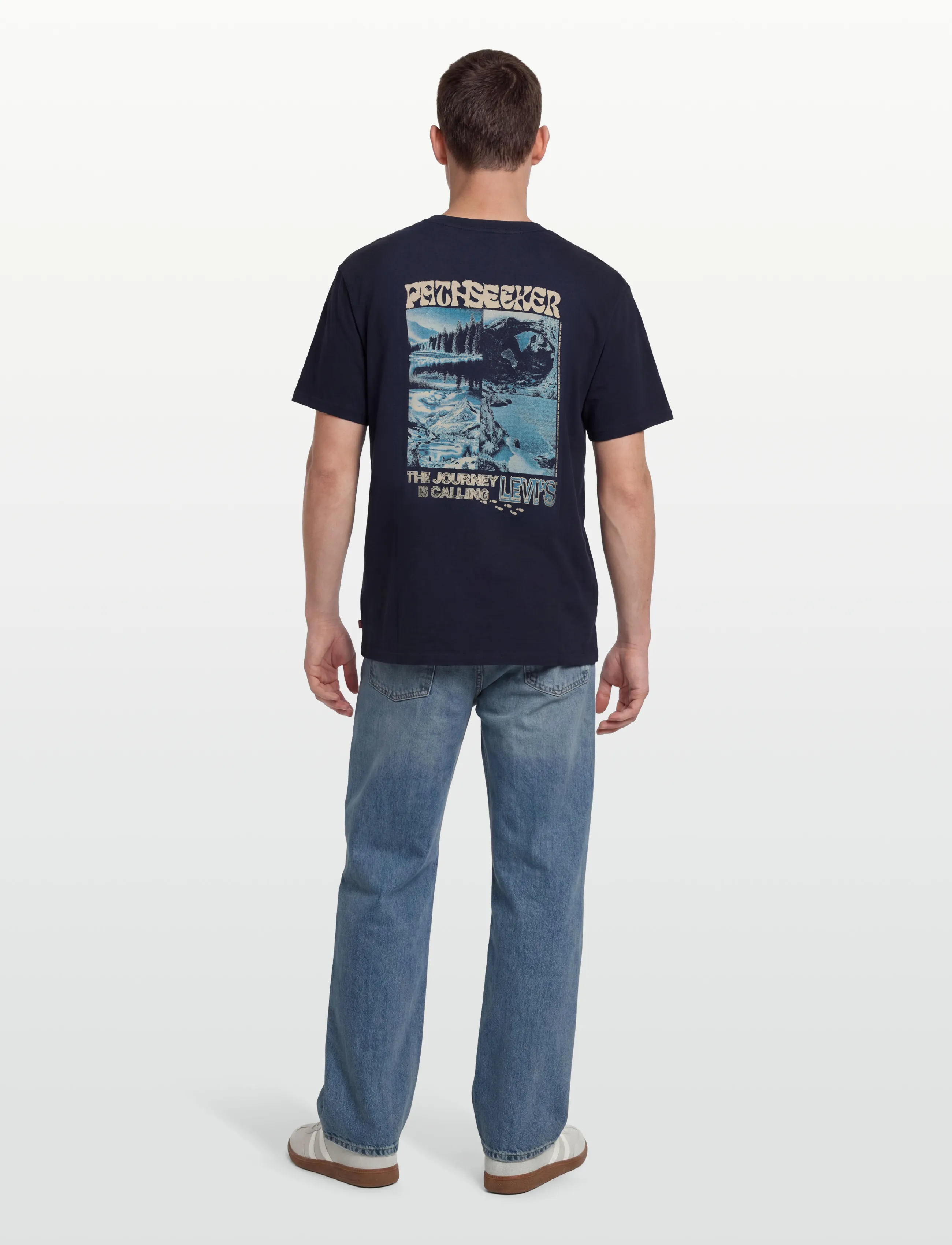 Levi's® - SS RELAXED FIT TEE ABSTRACT GL - kortärmade t-shirts - blues - 4