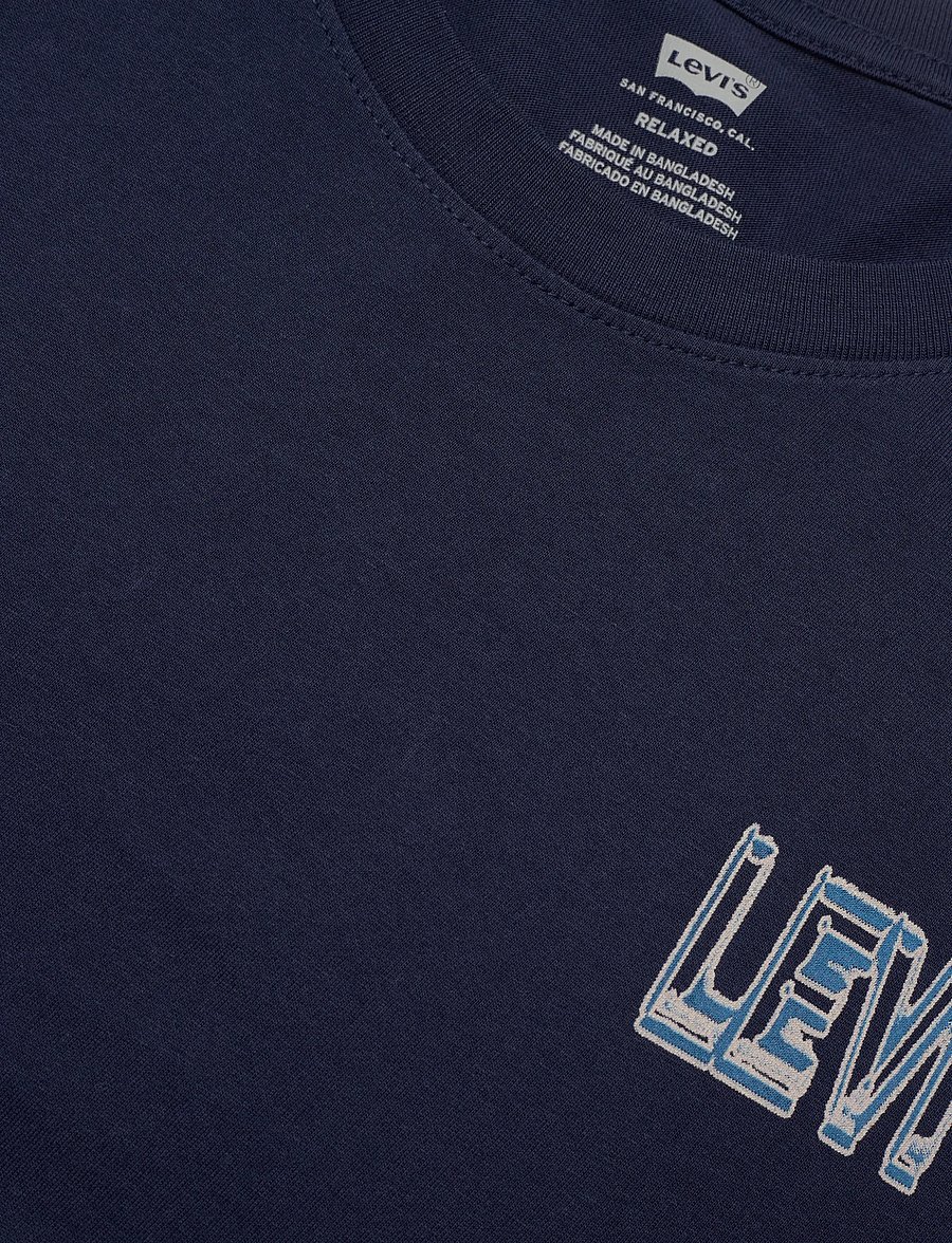 Levi's® - SS RELAXED FIT TEE ABSTRACT GL - kortärmade t-shirts - blues - 5