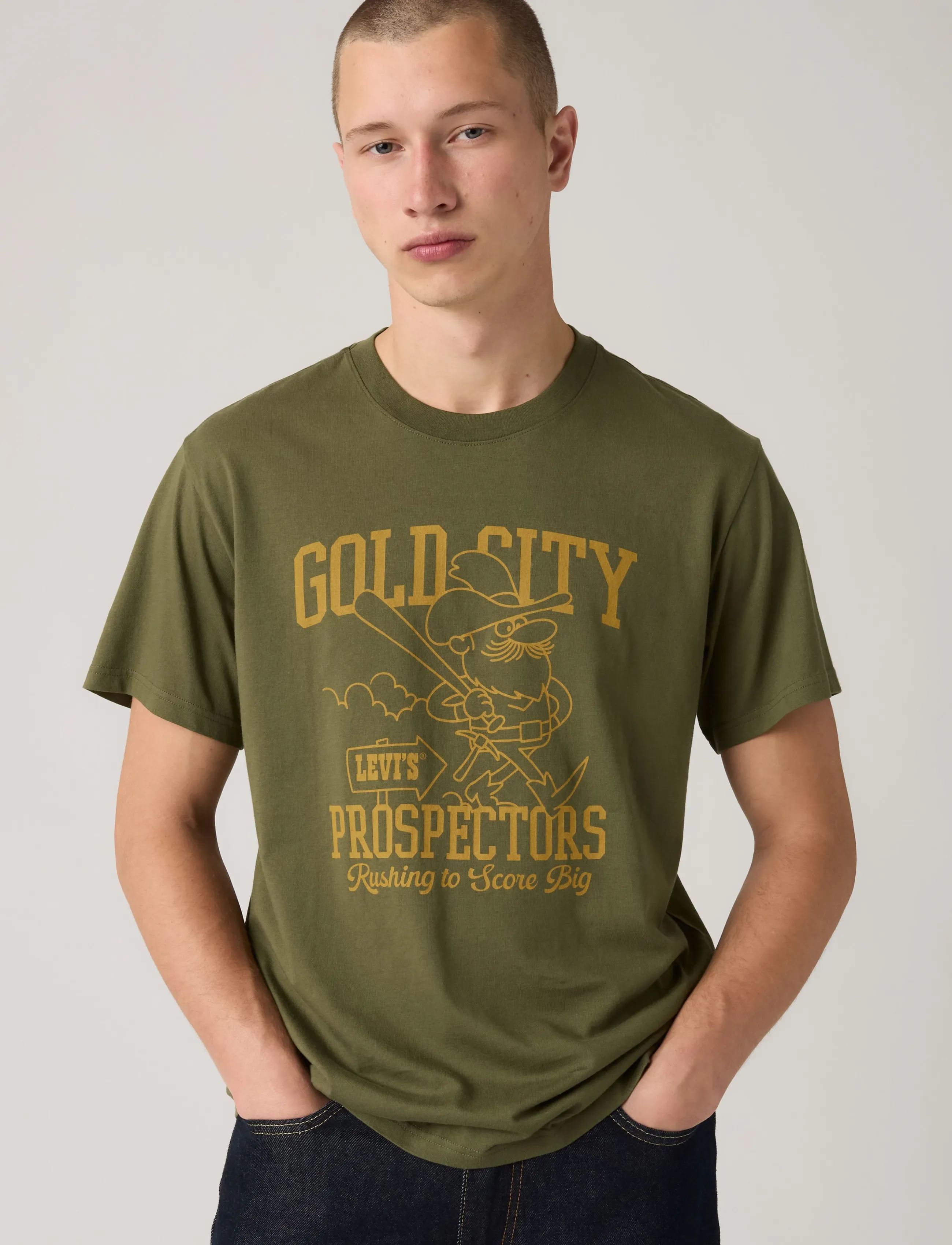 Ss Relaxed Fit Tee Gold City 1
