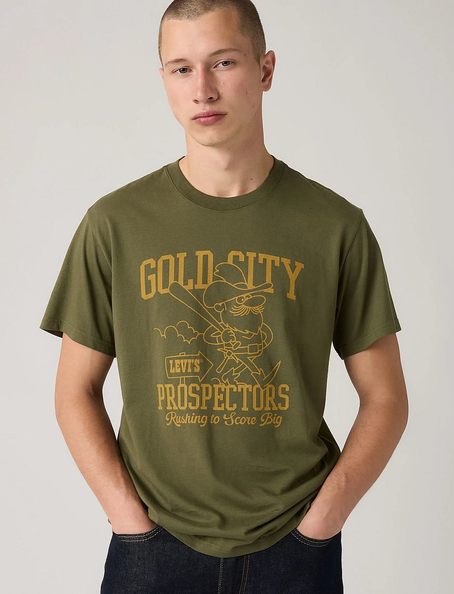 Levi's® - SS RELAXED FIT TEE GOLD CITY 1 - kurzärmelige t-shirts - greens - 0