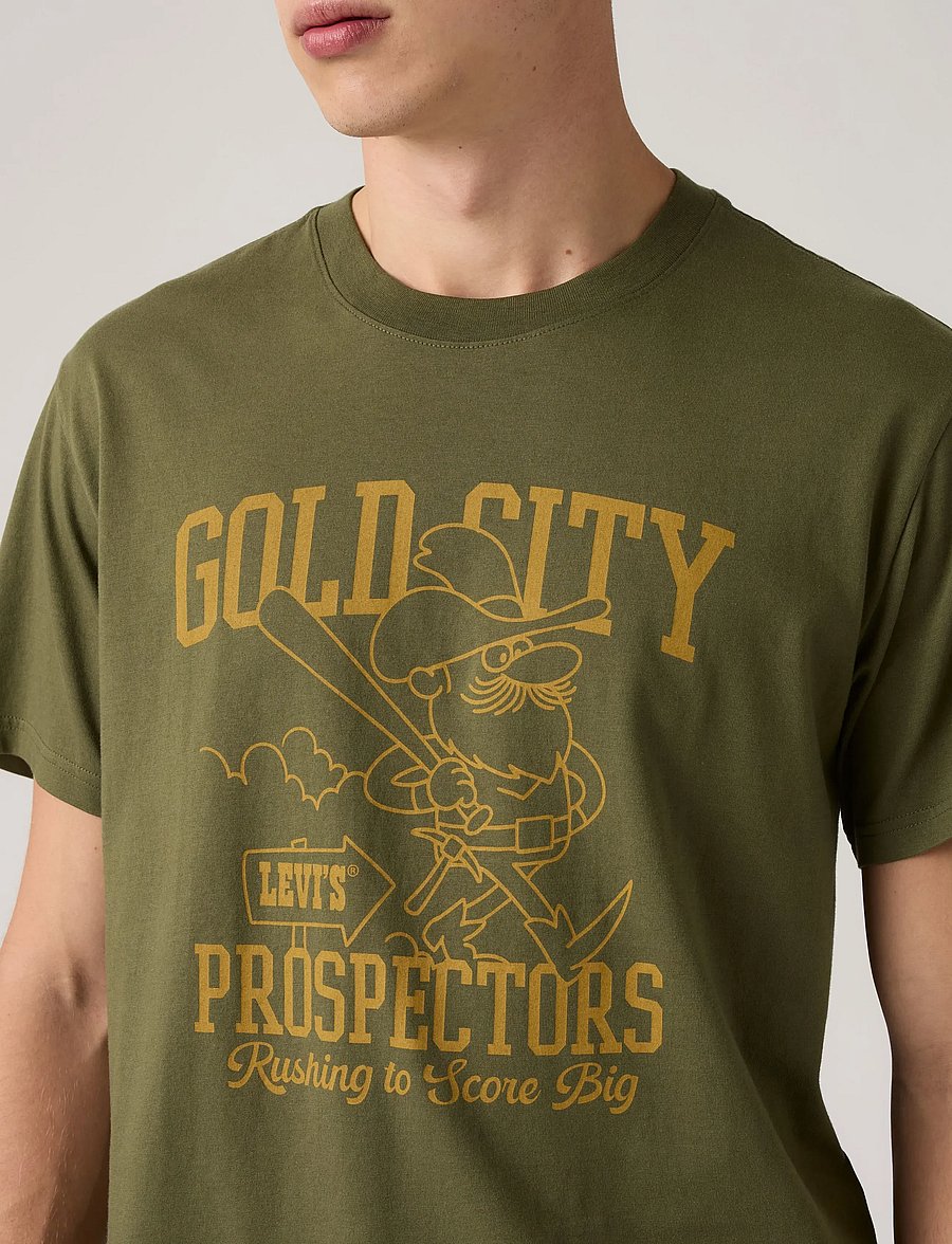 Levi's® - SS RELAXED FIT TEE GOLD CITY 1 - kurzärmelige t-shirts - greens - 5