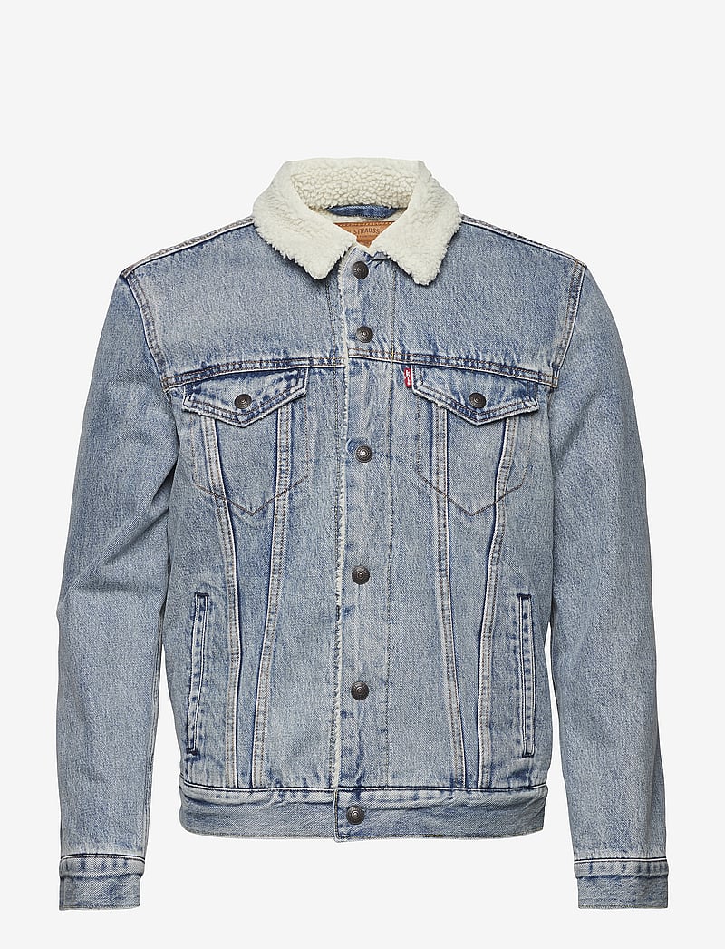 Levi's® - TYPE 3 SHERPA TRUCKER STONEBRI - gefütterte denimjacken - med indigo - worn in - 2