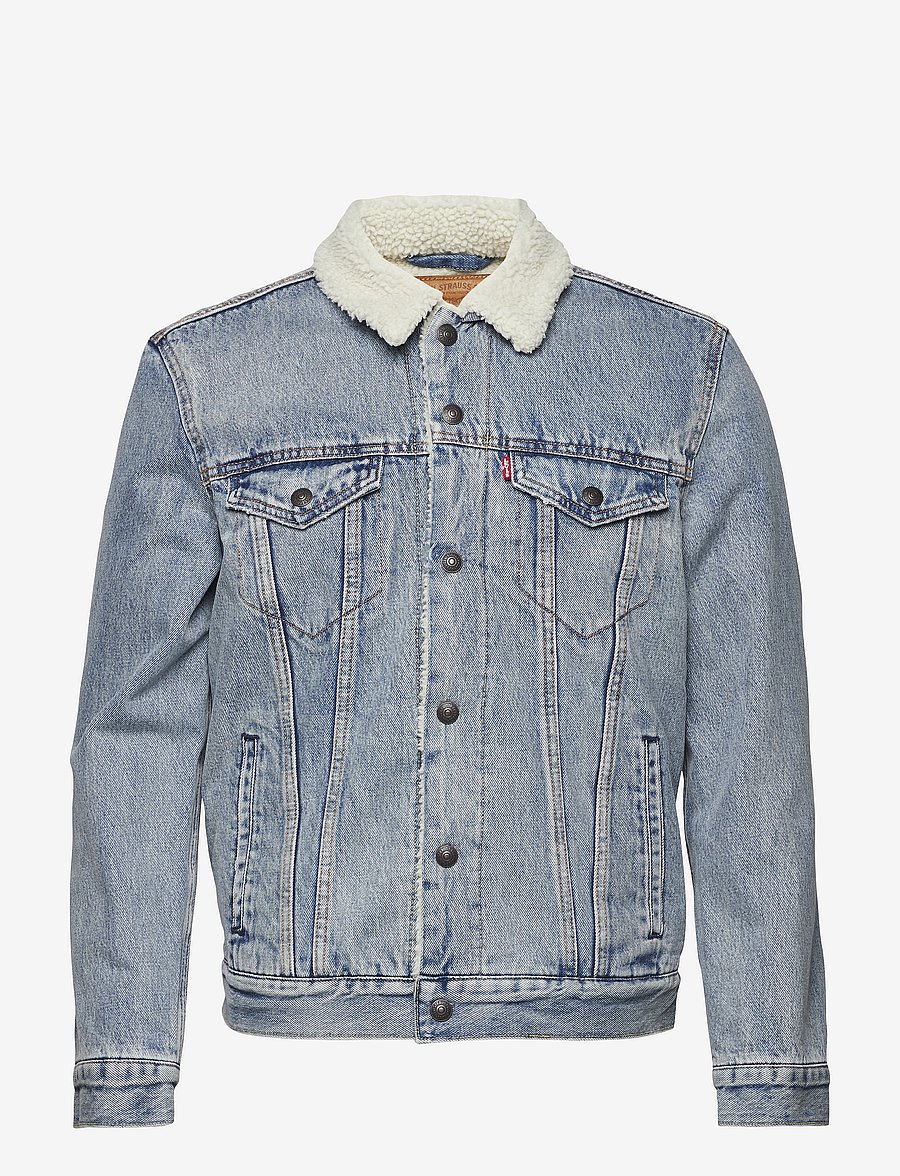 Levi's® - TYPE 3 SHERPA TRUCKER STONEBRI - džinsa jakas ar oderējumu - med indigo - worn in - 2
