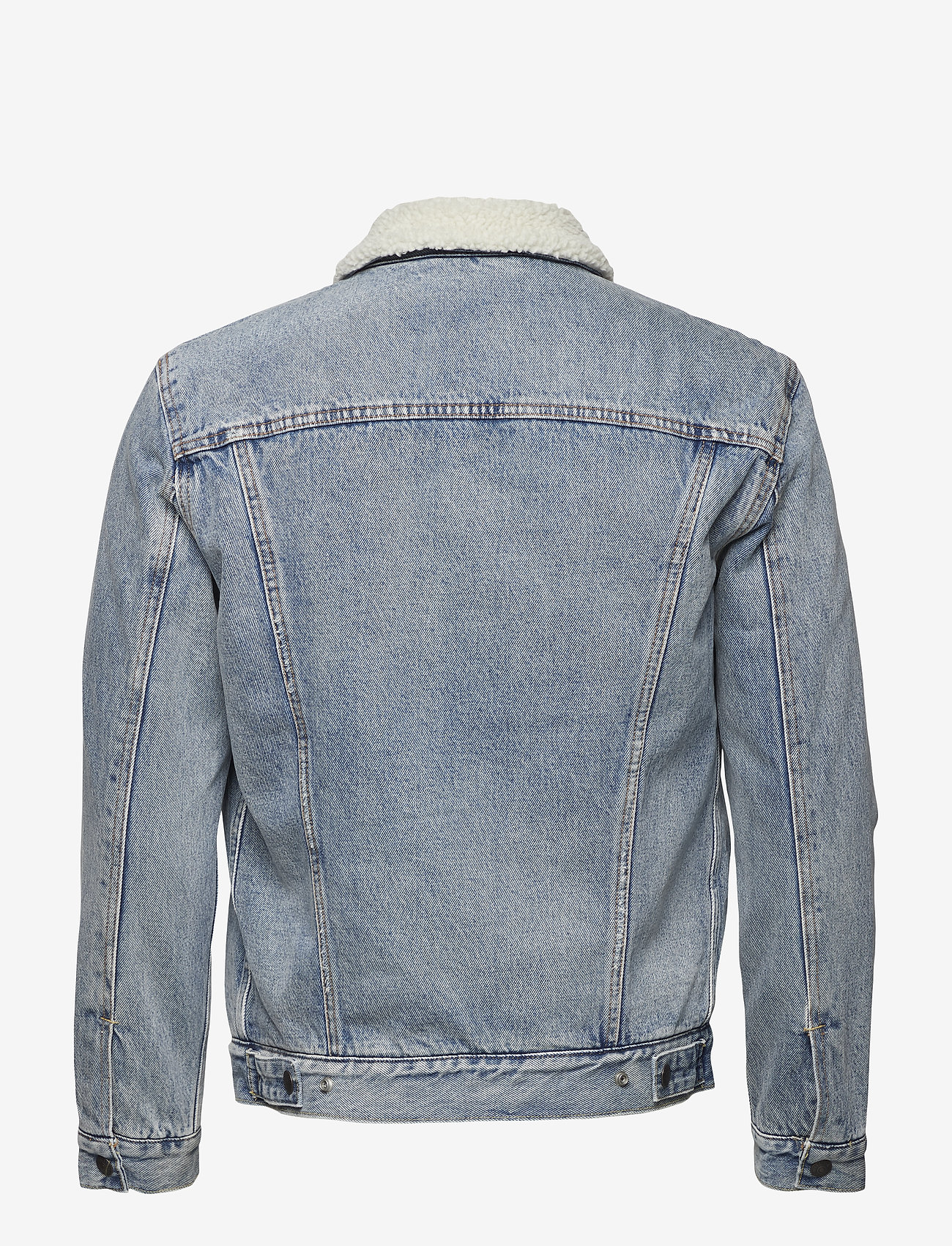 Levi's® - TYPE 3 SHERPA TRUCKER STONEBRI - denim jackets - med indigo - worn in - 2