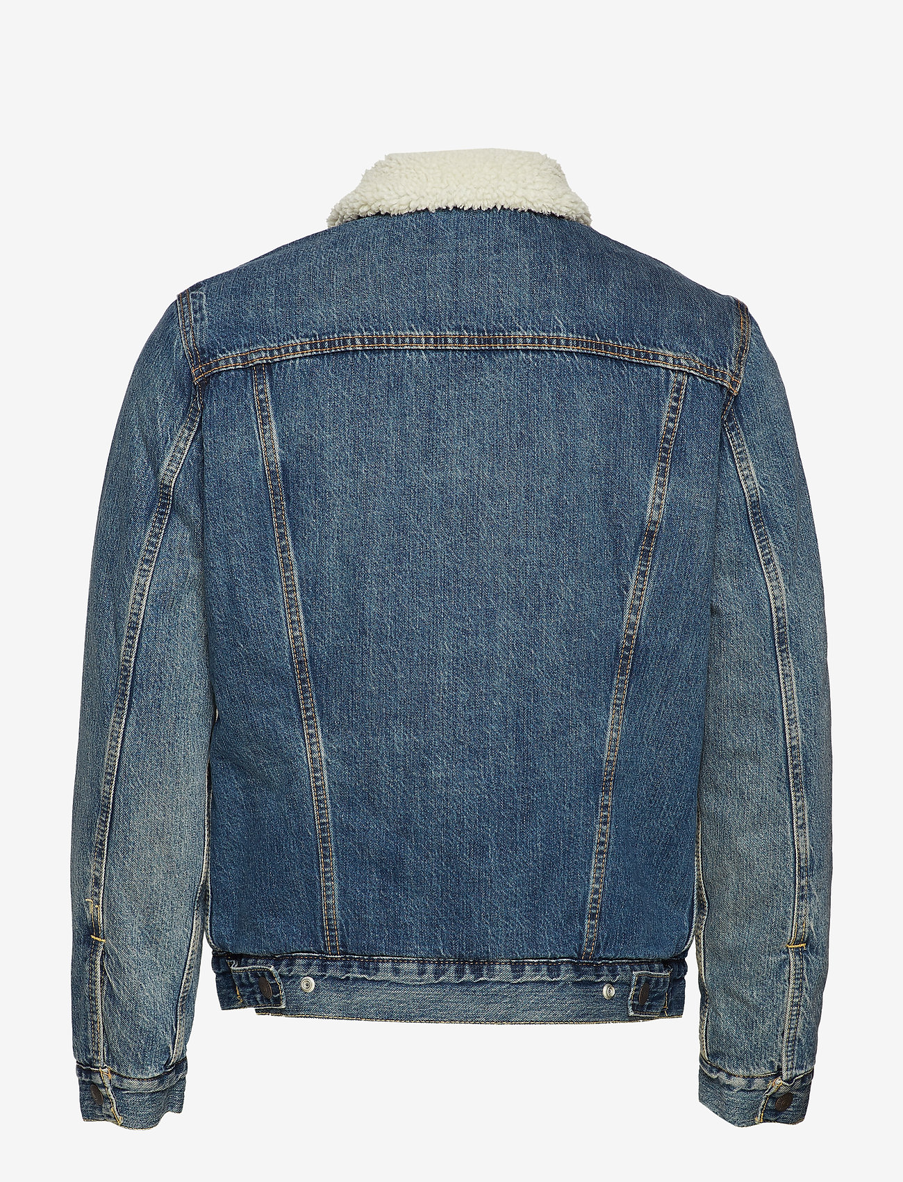 LEVI´S Men - TYPE 3 SHERPA TRUCKER MAYZE SH - med indigo - worn in - 1