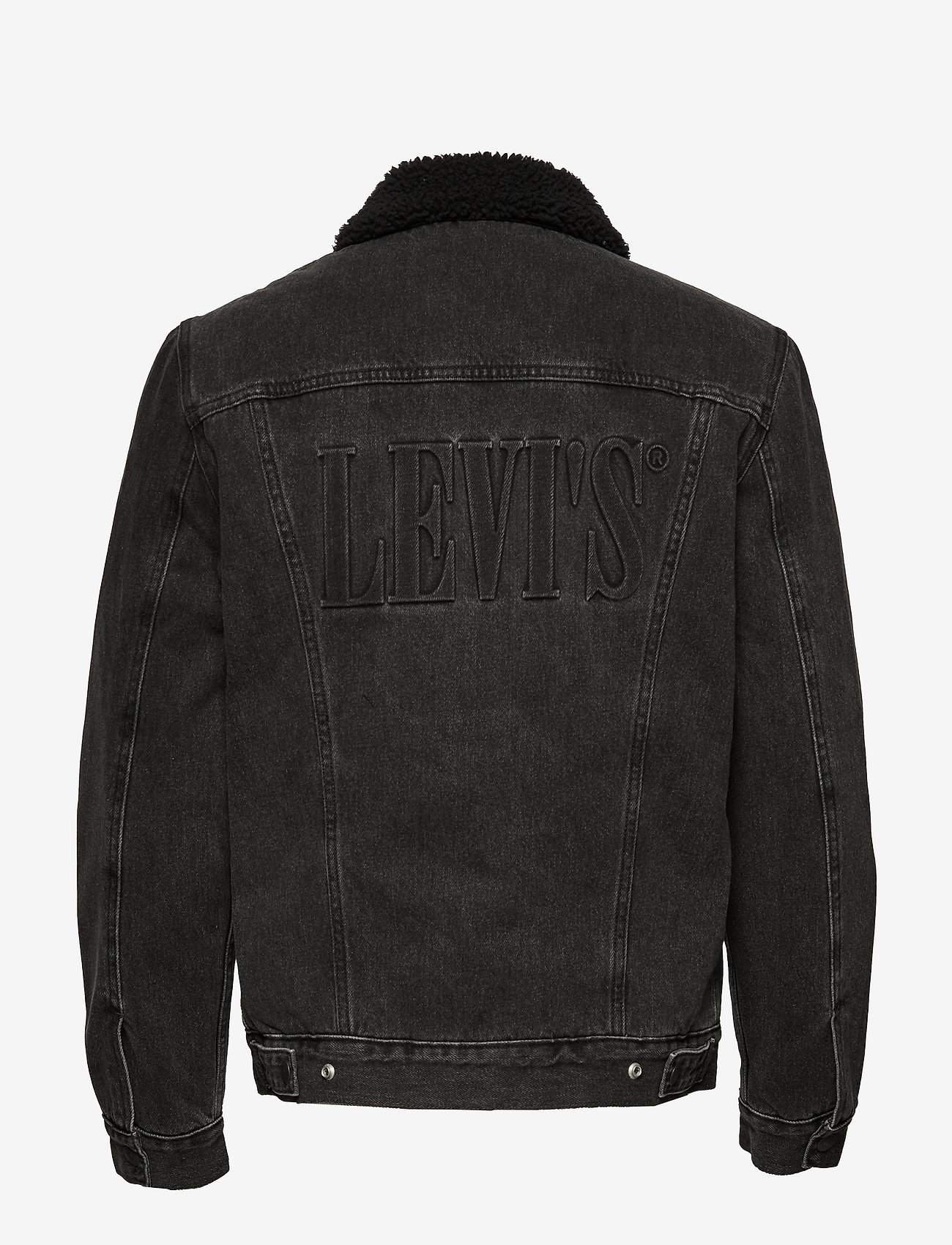 LEVI´S Men - TYPE 3 SHERPA TRUCKER EMBOSSED - blacks - 1