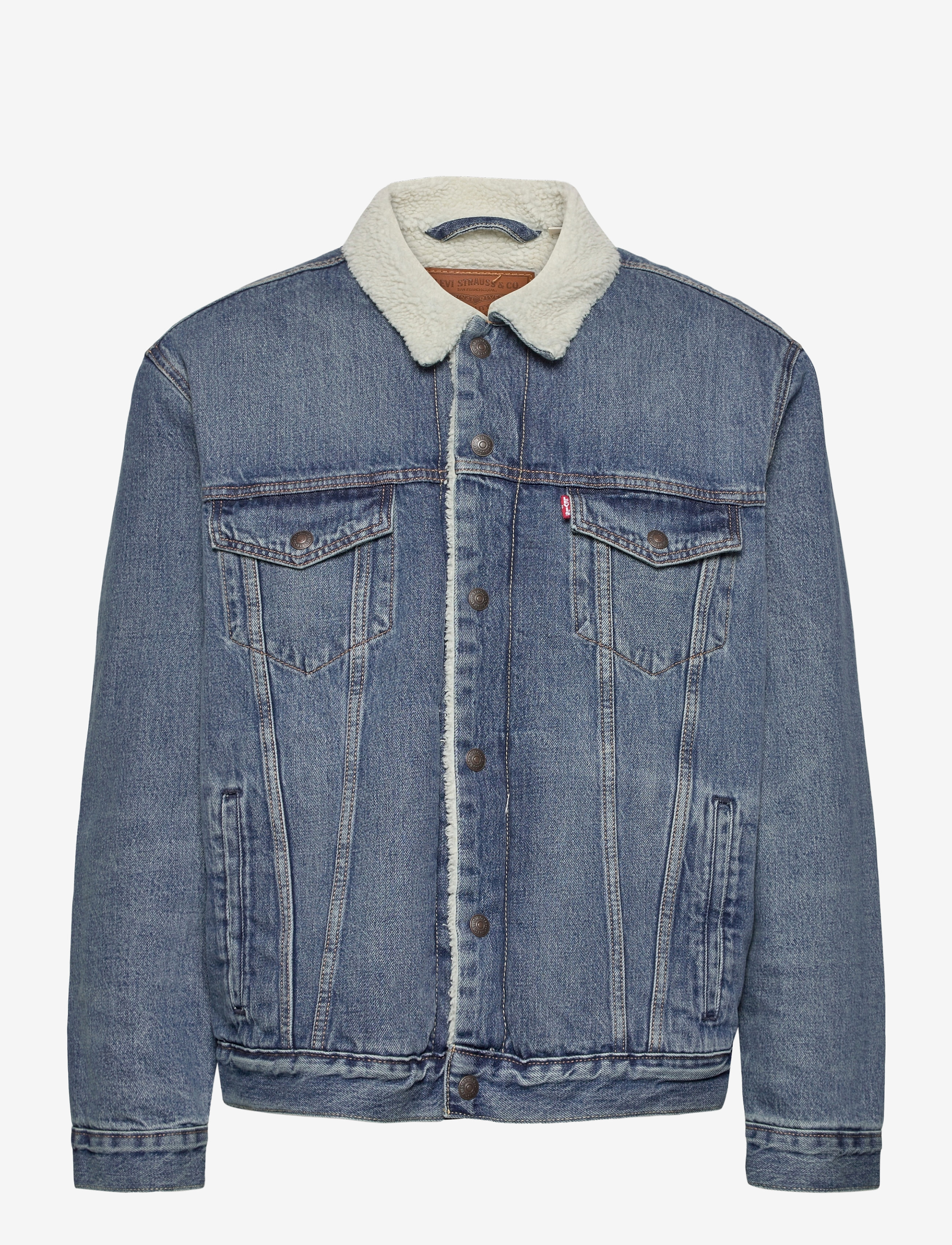 TYPE 3 SHERPA TRUCKER FABLE SH - MED INDIGO - WORN IN