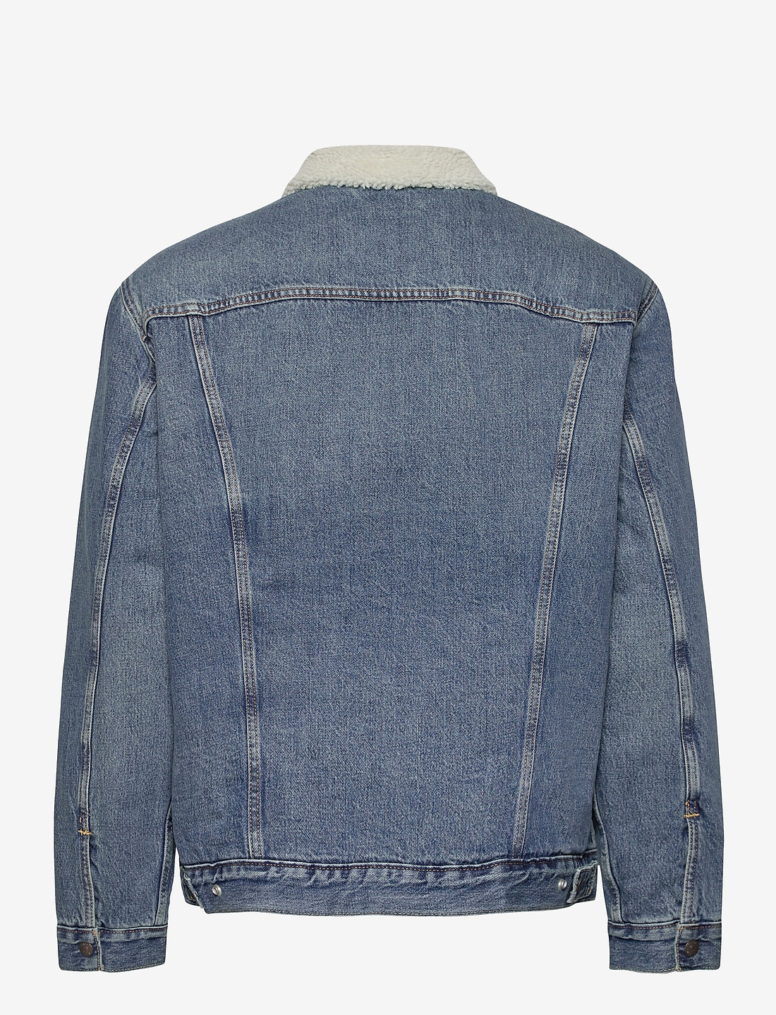Mens levi fleece lined 2025 denim jacket